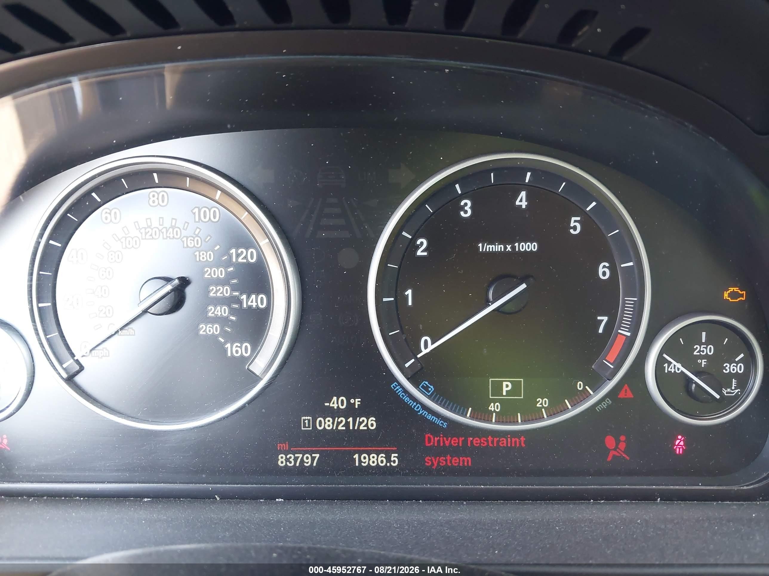 2015 Bmw 528i   Black vin: WBA5A5C59FD521465