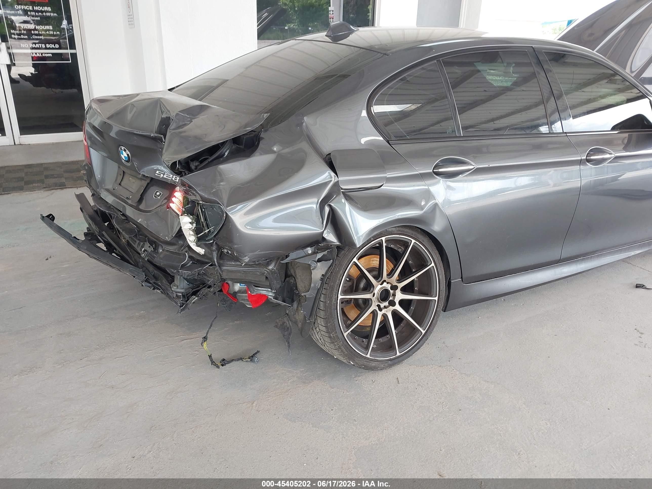 2015 Bmw 528i   Gray vin: WBA5A5C59FD522812
