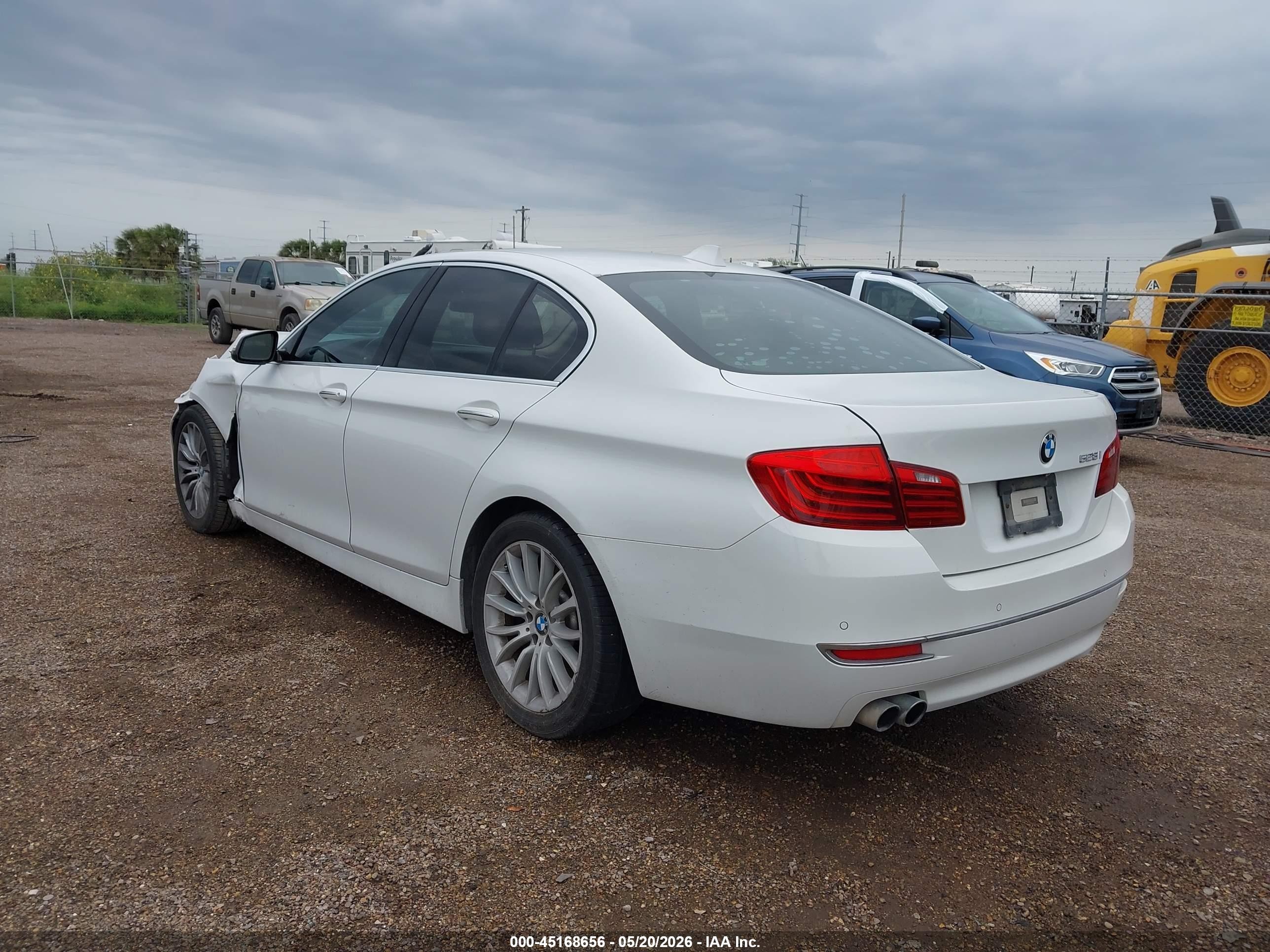 2014 Bmw 528i   Белый vin: WBA5A5C5XED501840