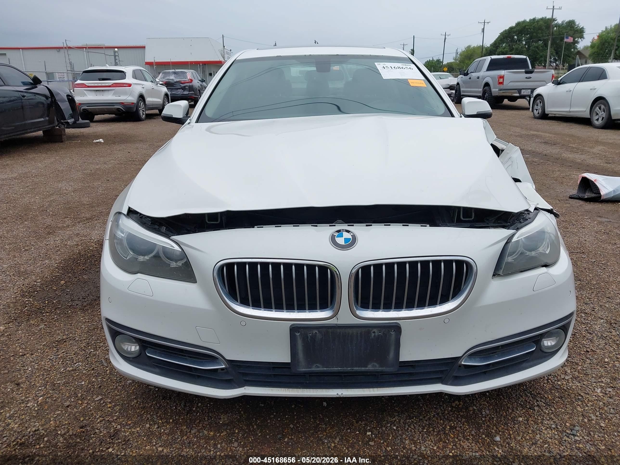2014 Bmw 528i   Белый vin: WBA5A5C5XED501840