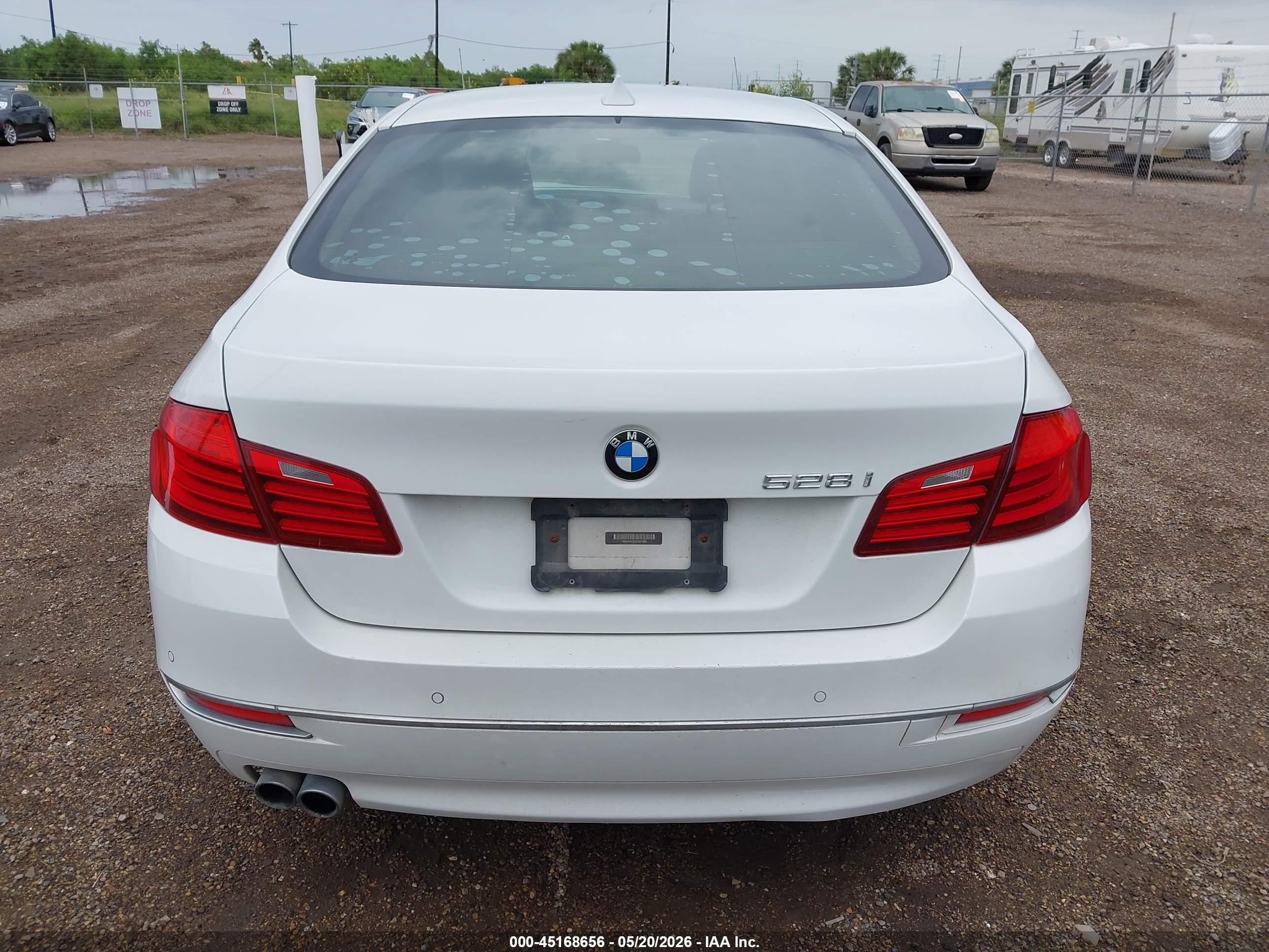 2014 Bmw 528i   Белый vin: WBA5A5C5XED501840