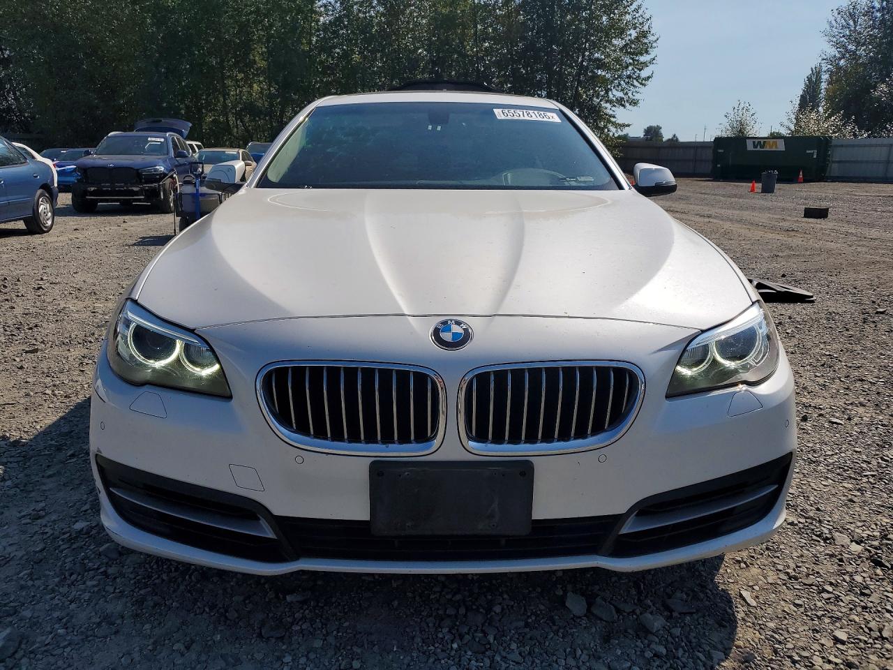 2014 Bmw 528 I White vin: WBA5A5C5XED510117