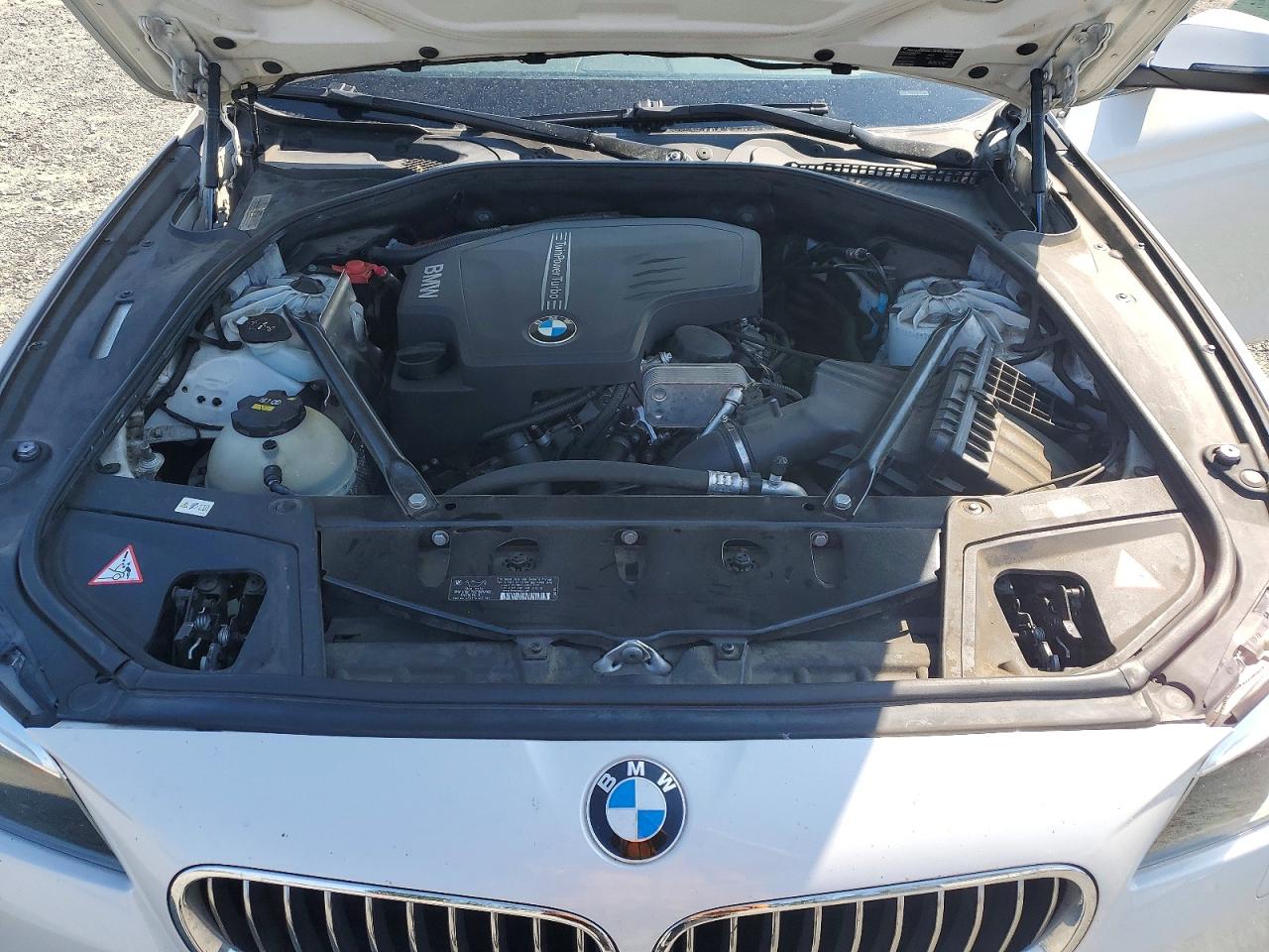 2014 Bmw 528 I White vin: WBA5A5C5XED510117