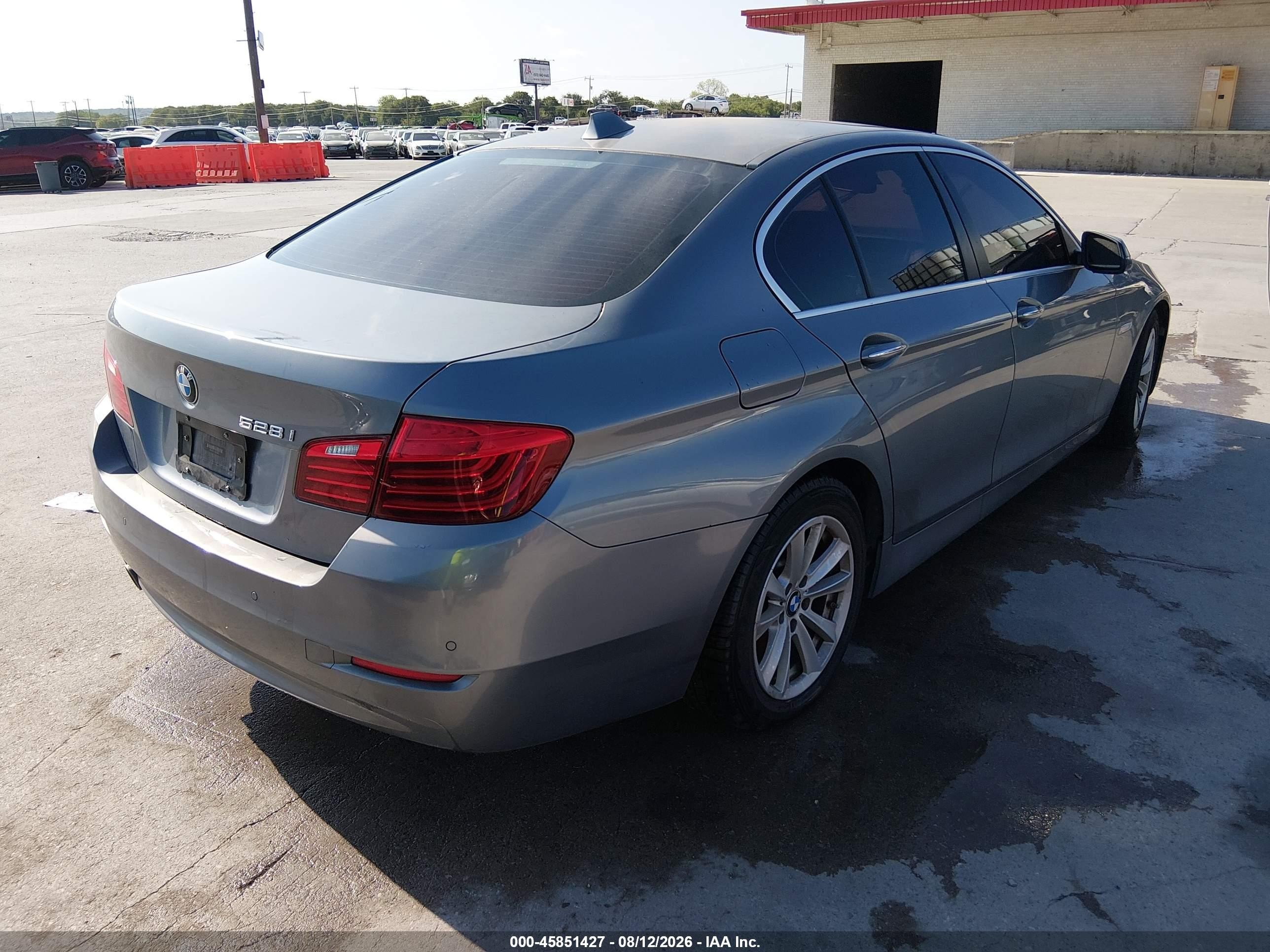 2014 Bmw 528i   Серый vin: WBA5A5C5XED511655