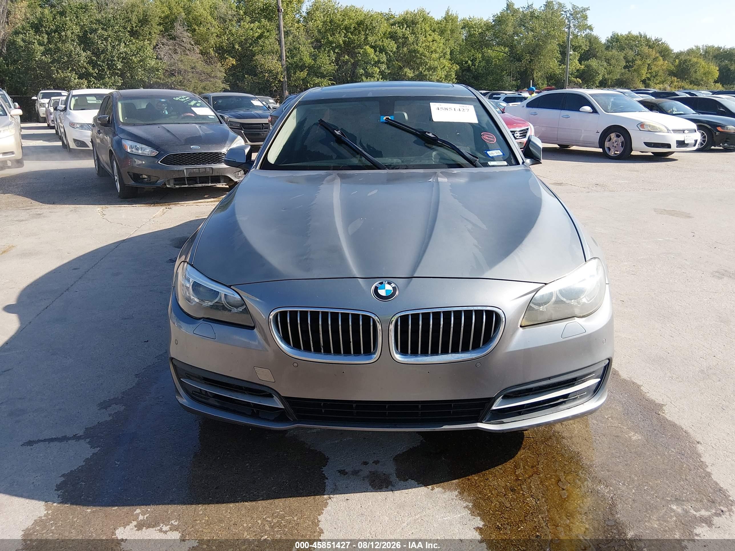 2014 Bmw 528i   Серый vin: WBA5A5C5XED511655