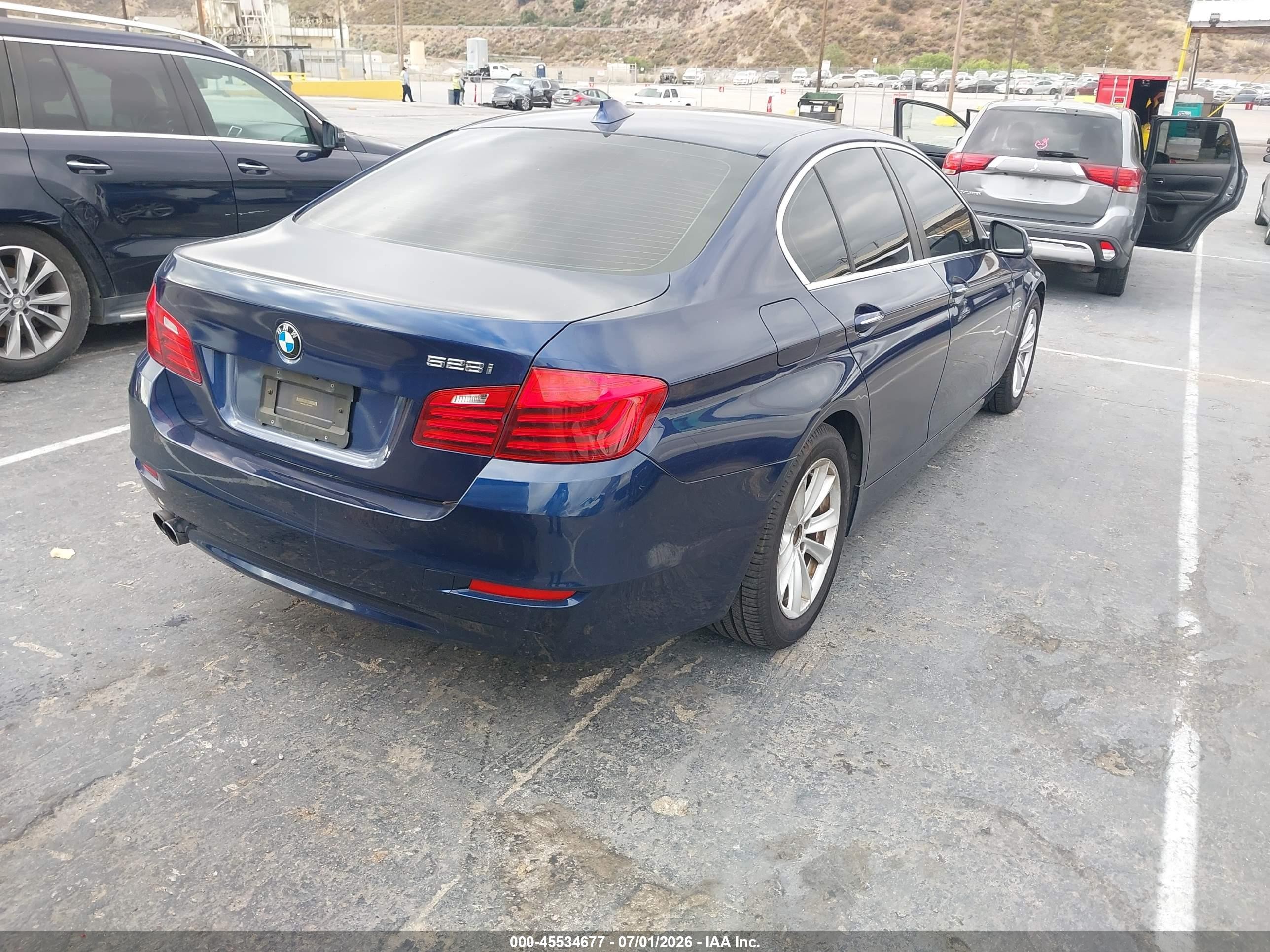 2015 Bmw 528i   Blue vin: WBA5A5C5XFD521670
