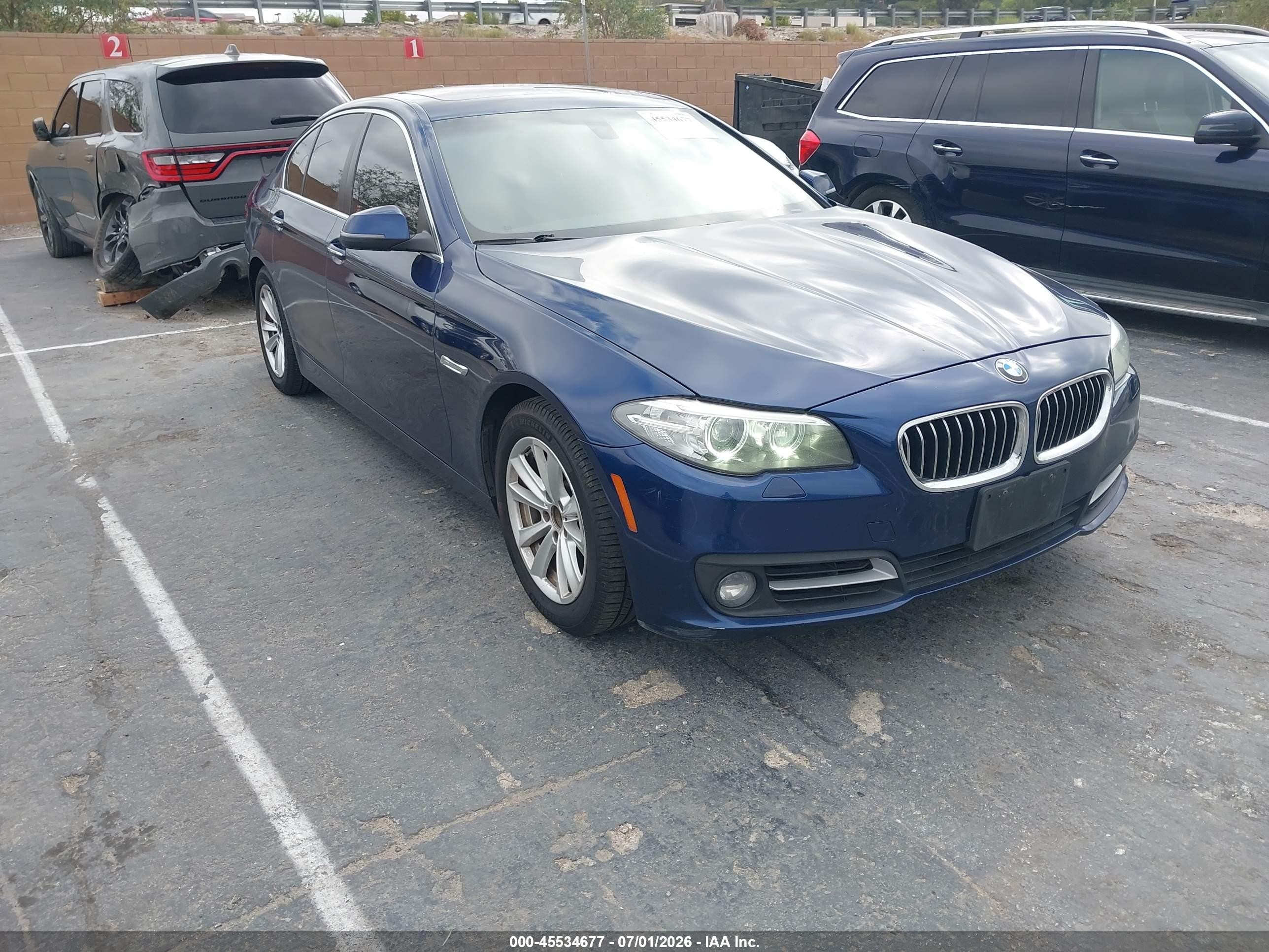 2015 Bmw 528i   Blue vin: WBA5A5C5XFD521670