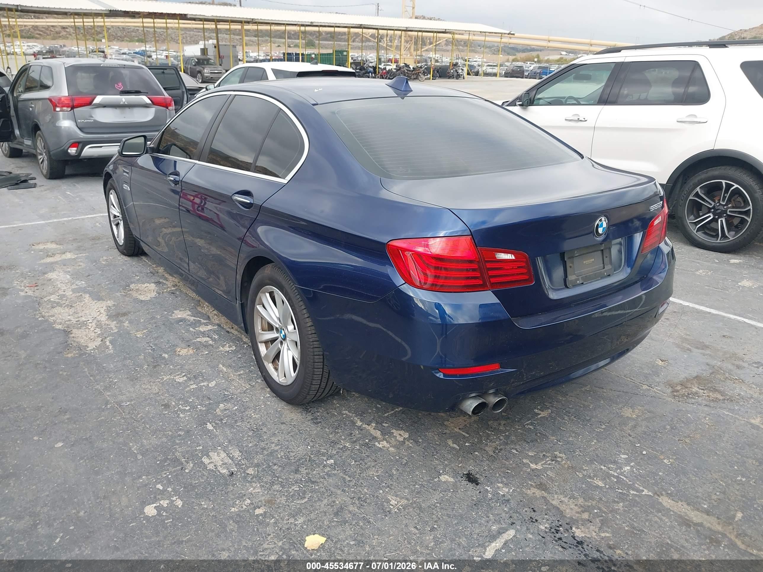 2015 Bmw 528i   Blue vin: WBA5A5C5XFD521670