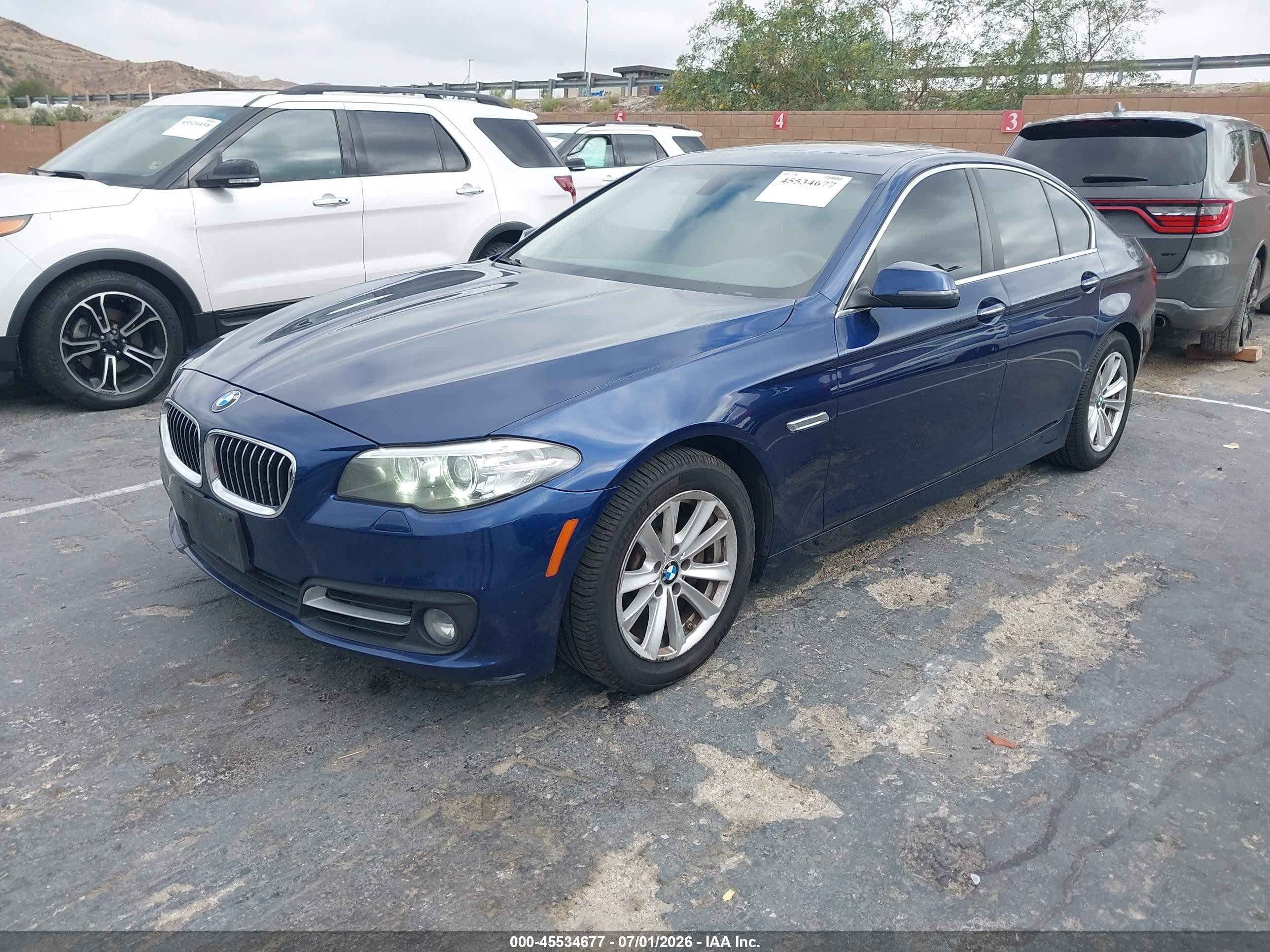 2015 Bmw 528i   Blue vin: WBA5A5C5XFD521670