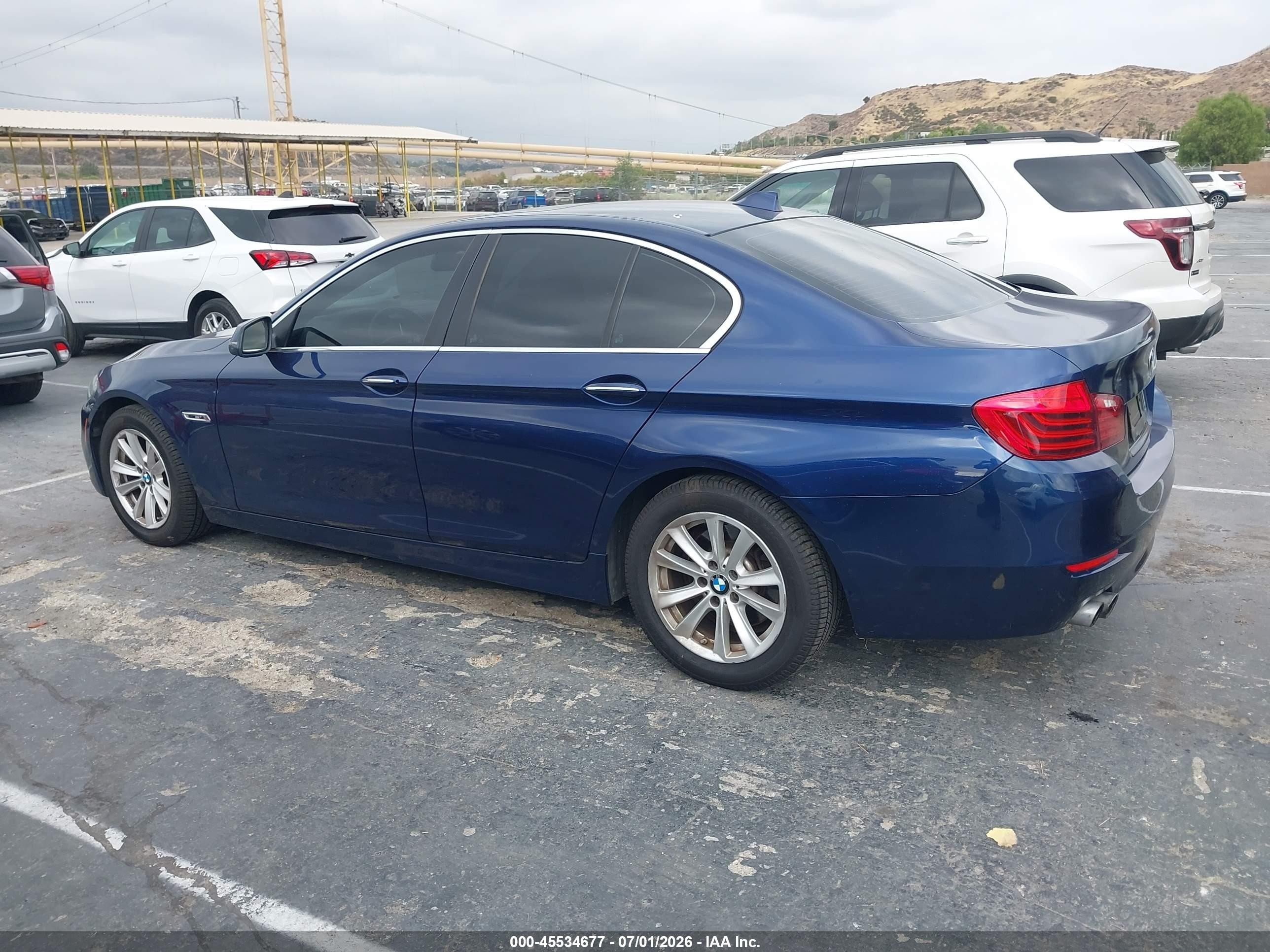 2015 Bmw 528i   Blue vin: WBA5A5C5XFD521670