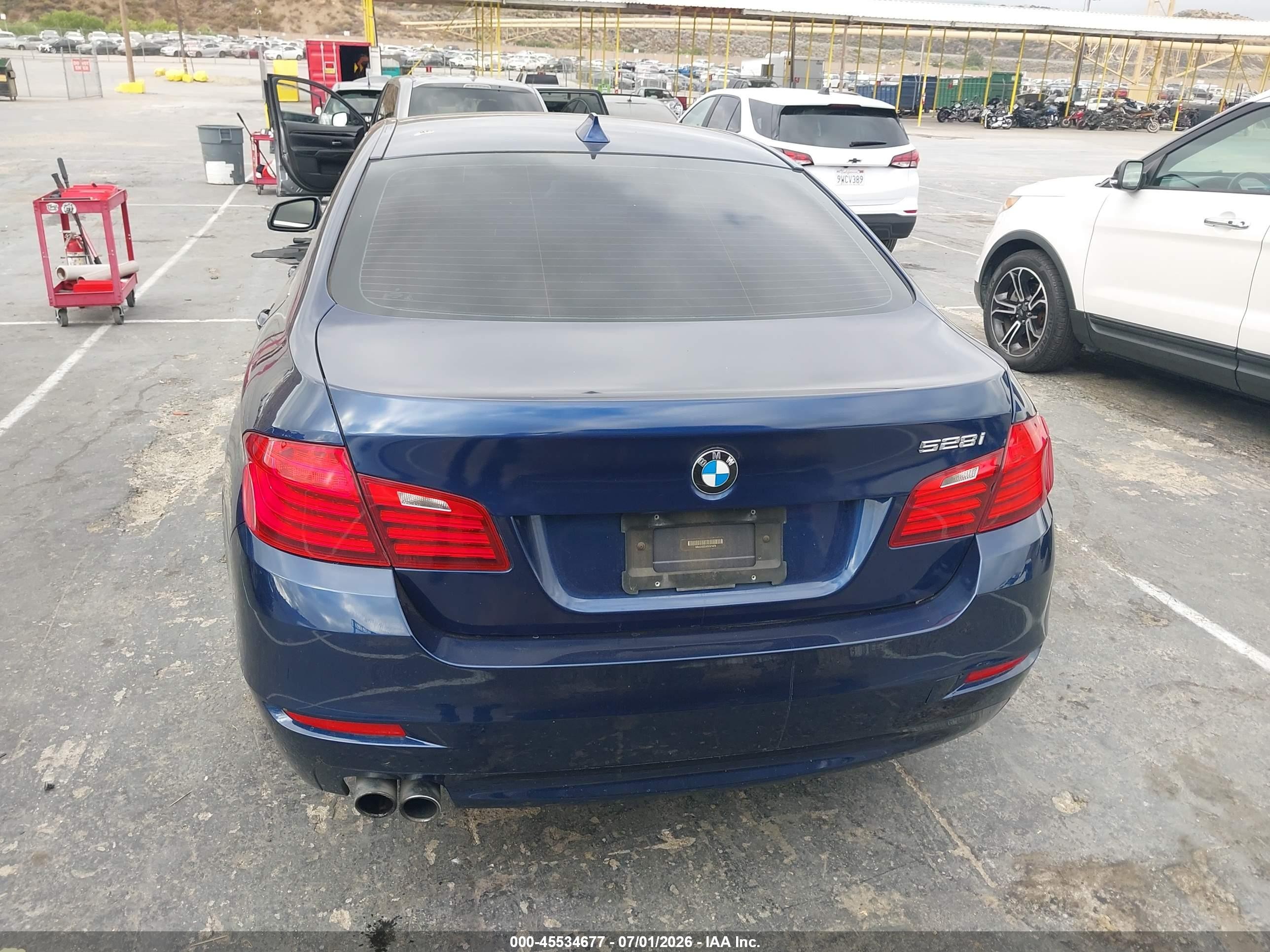 2015 Bmw 528i   Blue vin: WBA5A5C5XFD521670