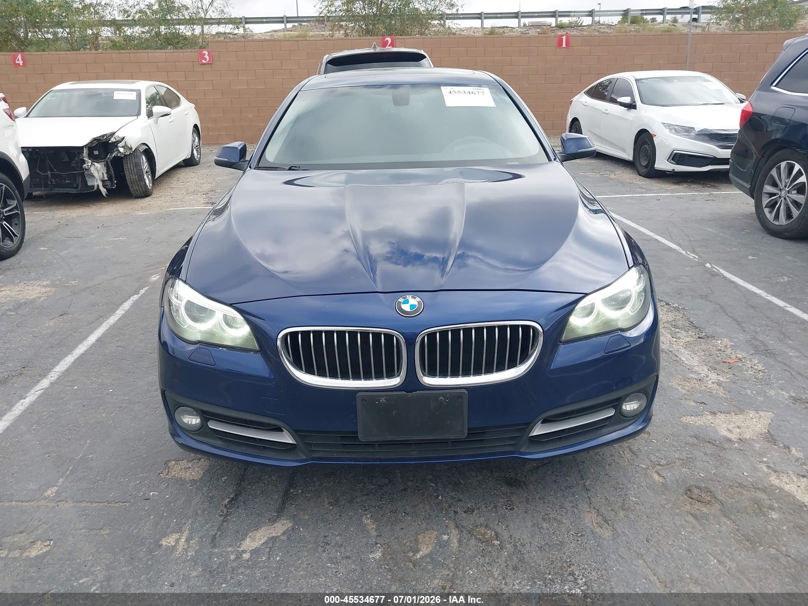 2015 Bmw 528i   Blue vin: WBA5A5C5XFD521670