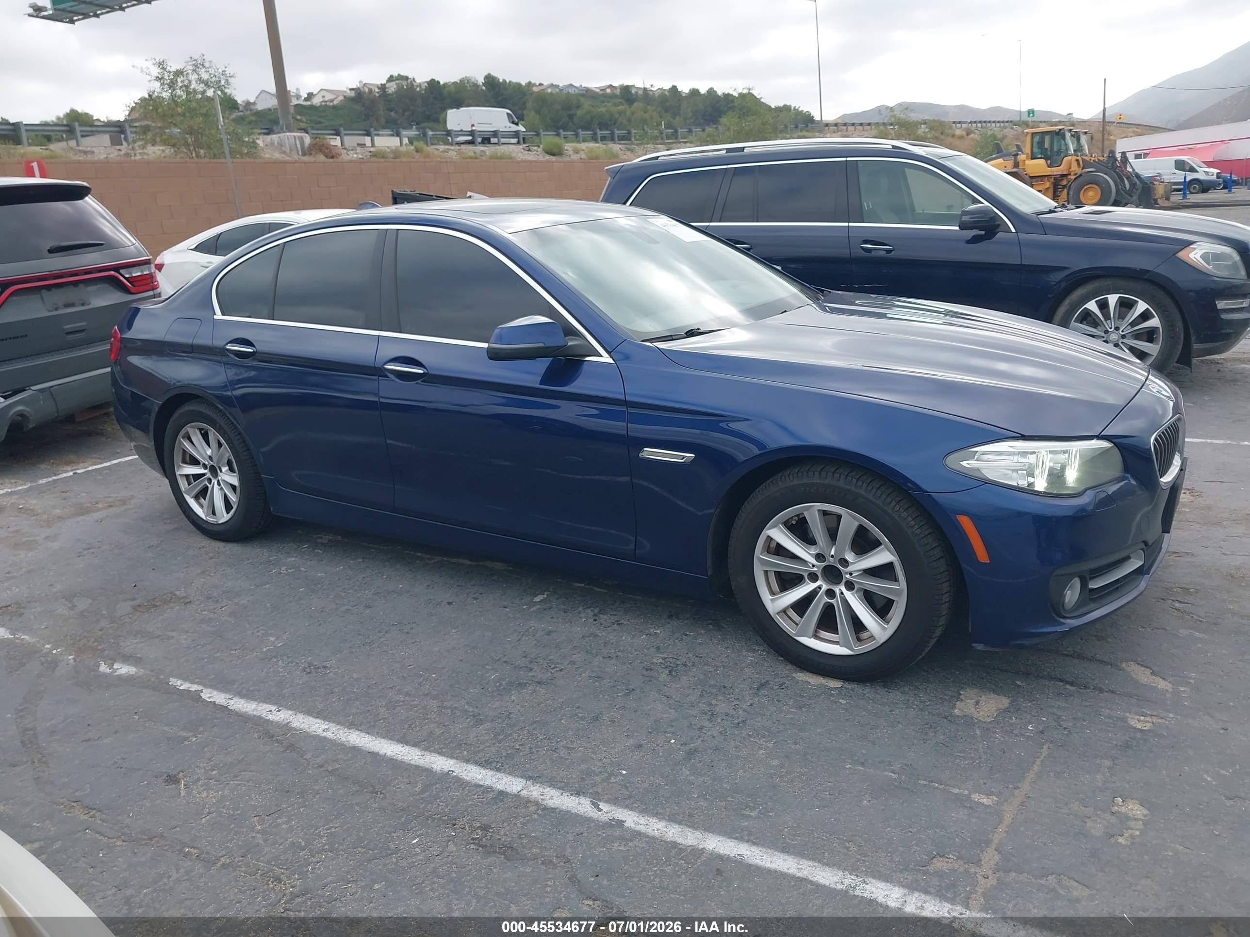 2015 Bmw 528i   Blue vin: WBA5A5C5XFD521670