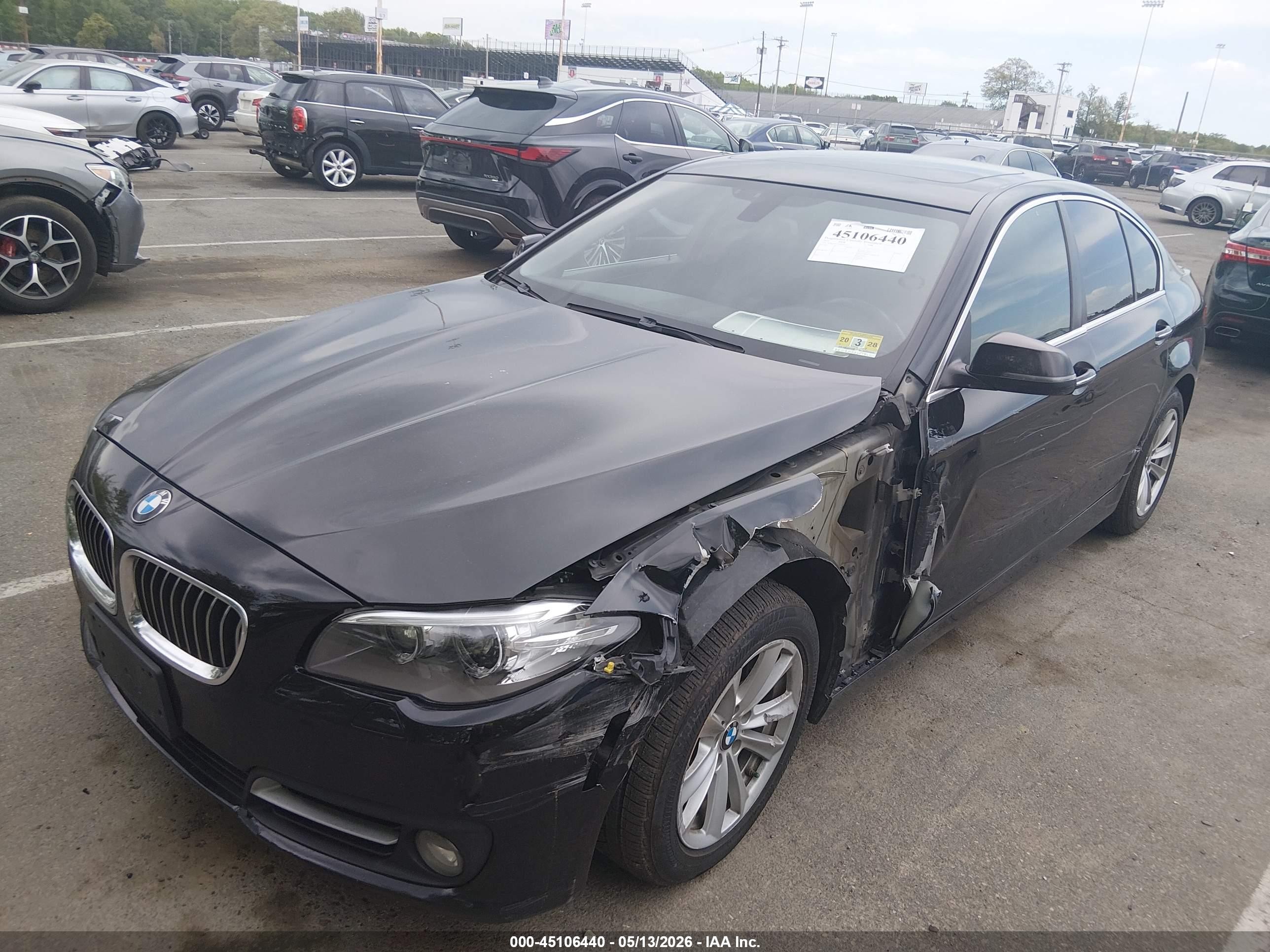 2016 Bmw 528i   Black vin: WBA5A5C5XGD527535