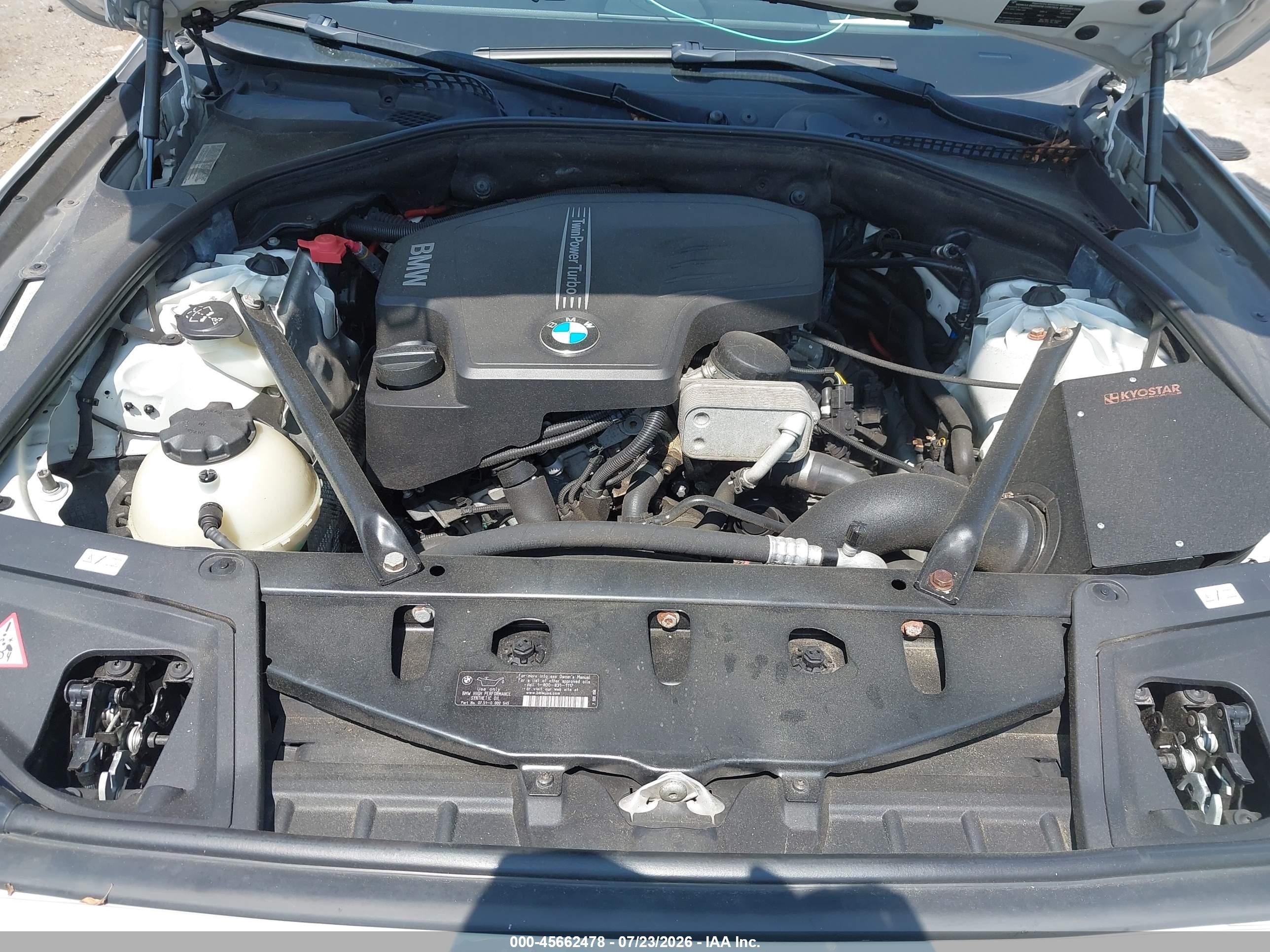 2014 Bmw 528i Xdrive Белый vin: WBA5A7C50ED612022