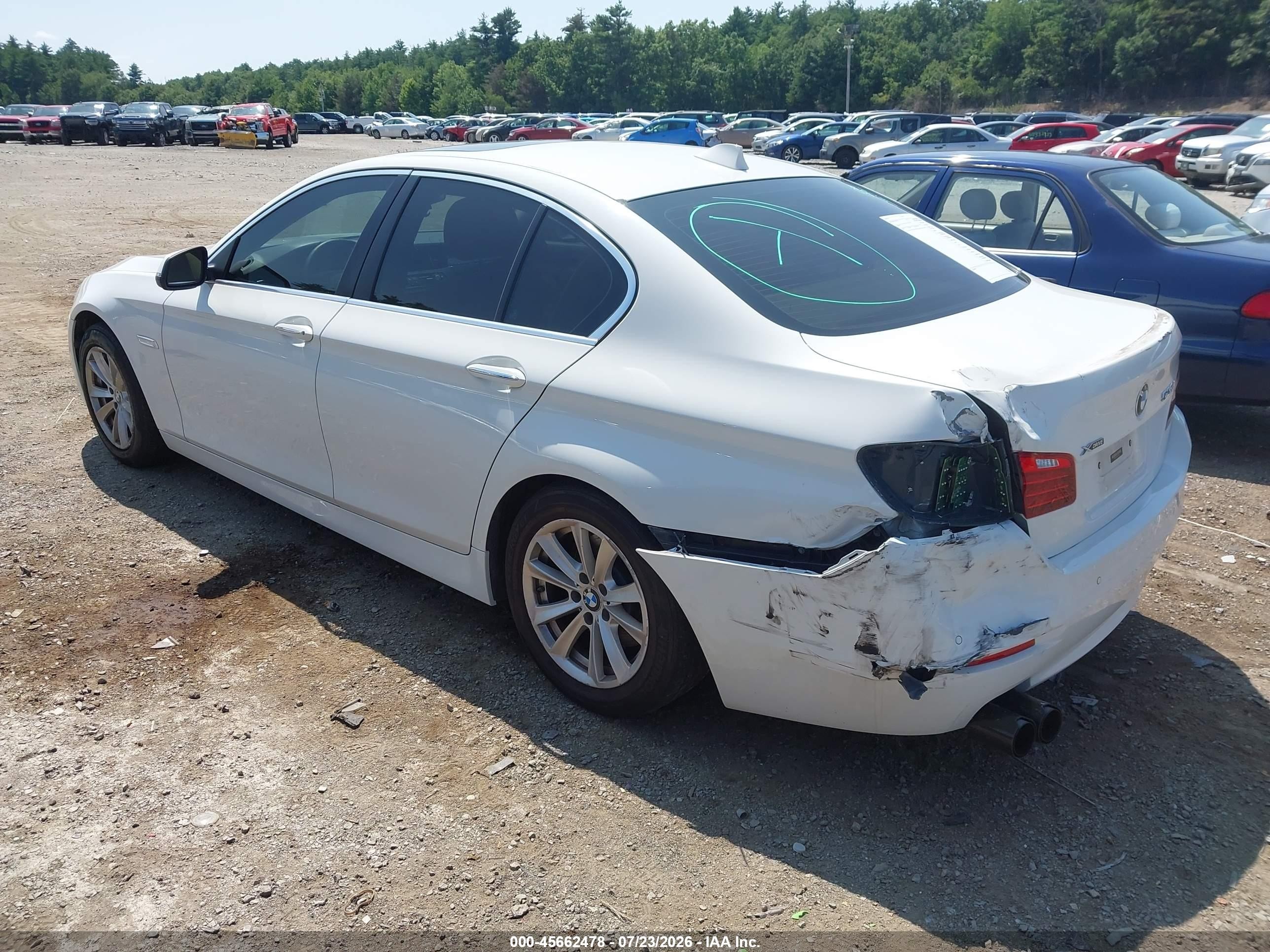 2014 Bmw 528i Xdrive Белый vin: WBA5A7C50ED612022