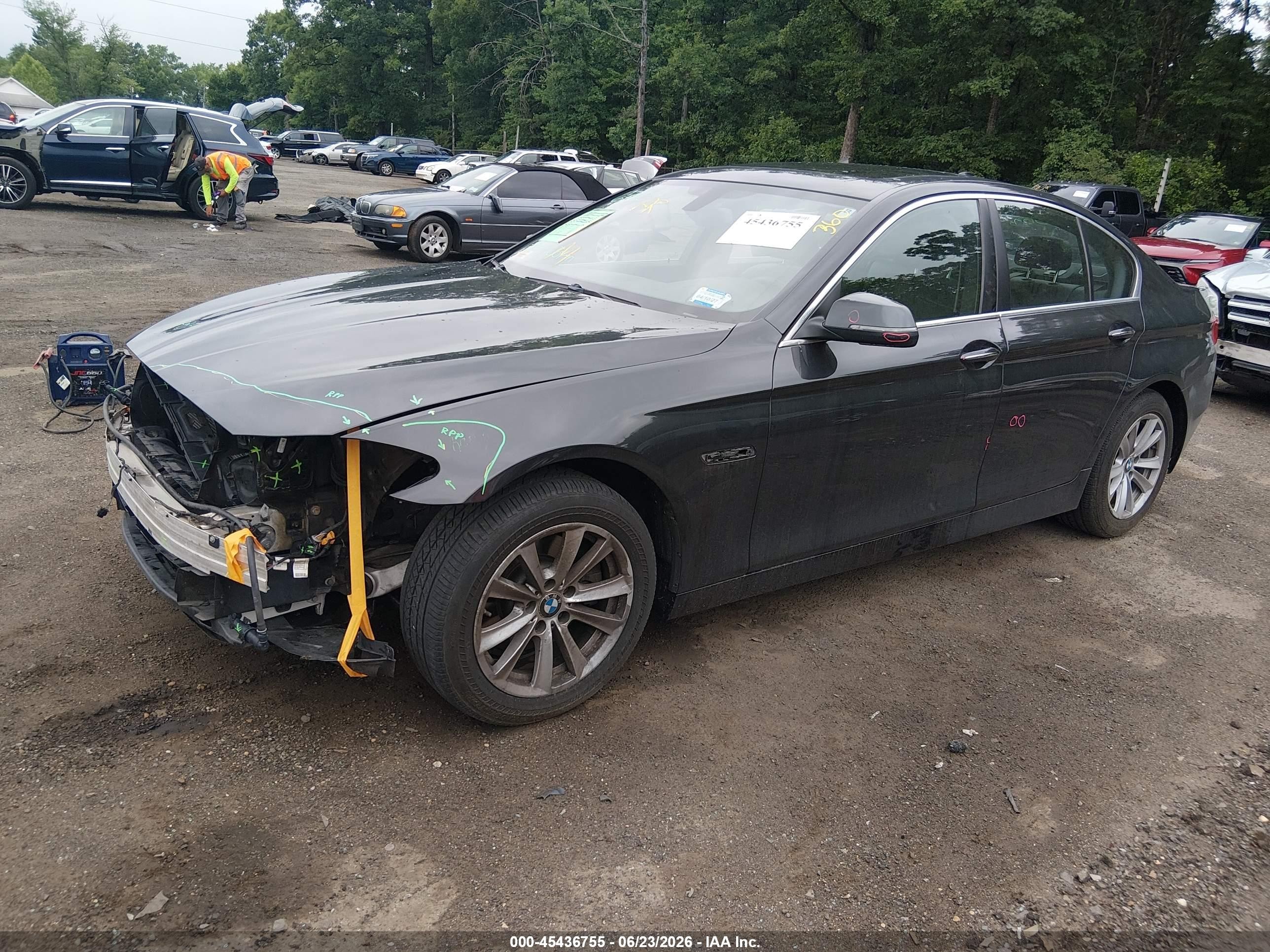 2014 Bmw 528i Xdrive Gray vin: WBA5A7C50ED619455