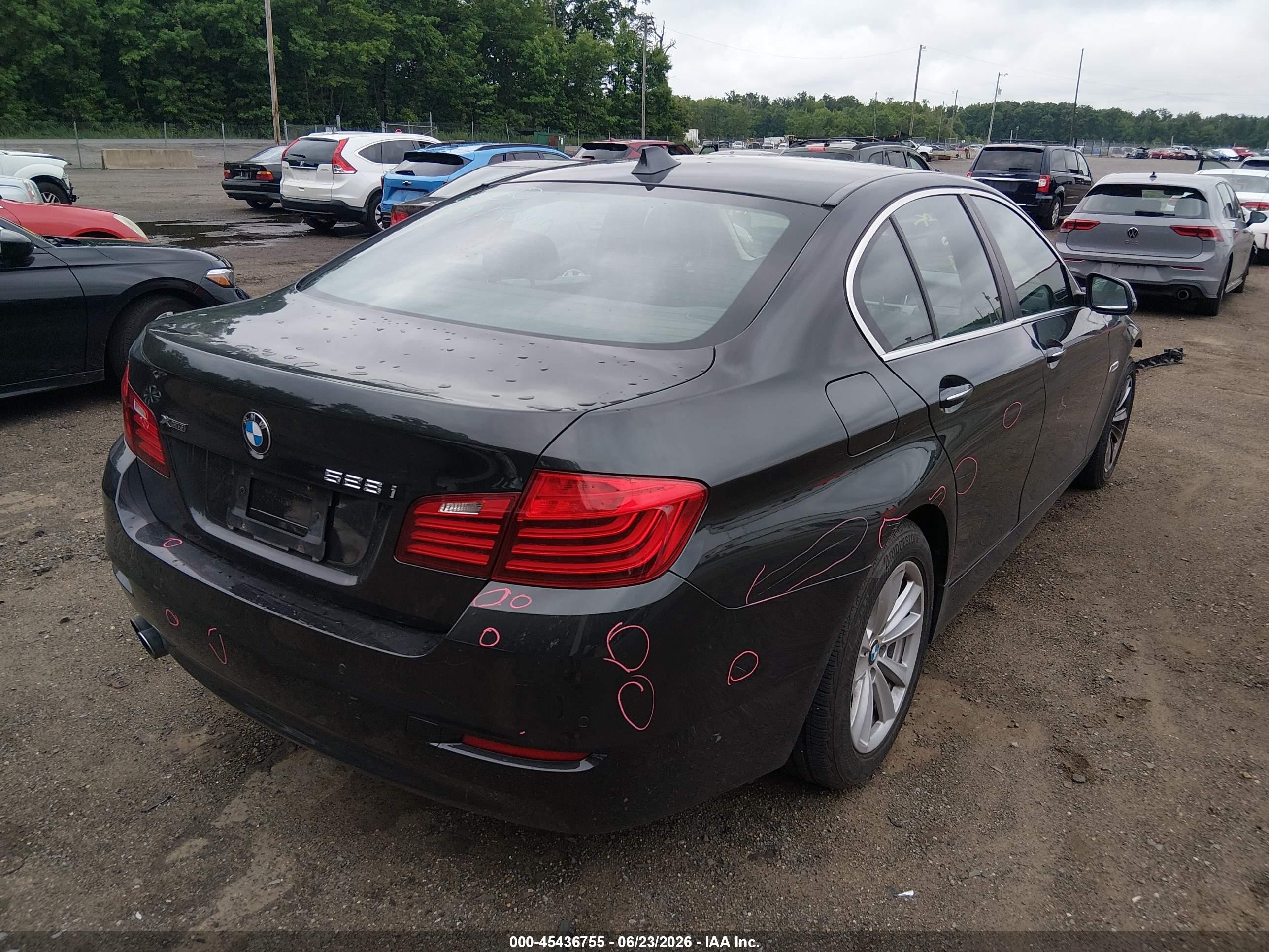 2014 Bmw 528i Xdrive Gray vin: WBA5A7C50ED619455