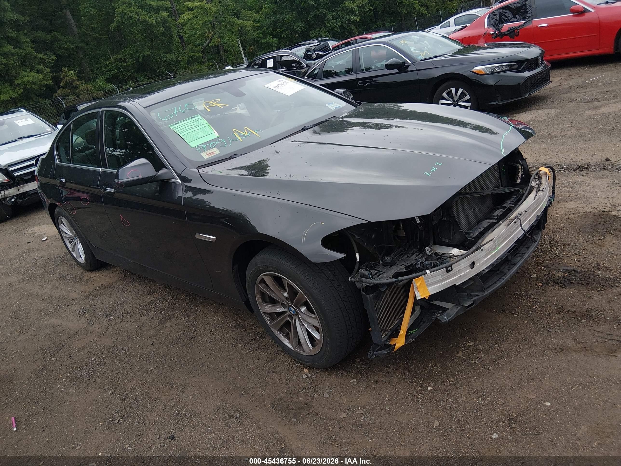 2014 Bmw 528i Xdrive Gray vin: WBA5A7C50ED619455