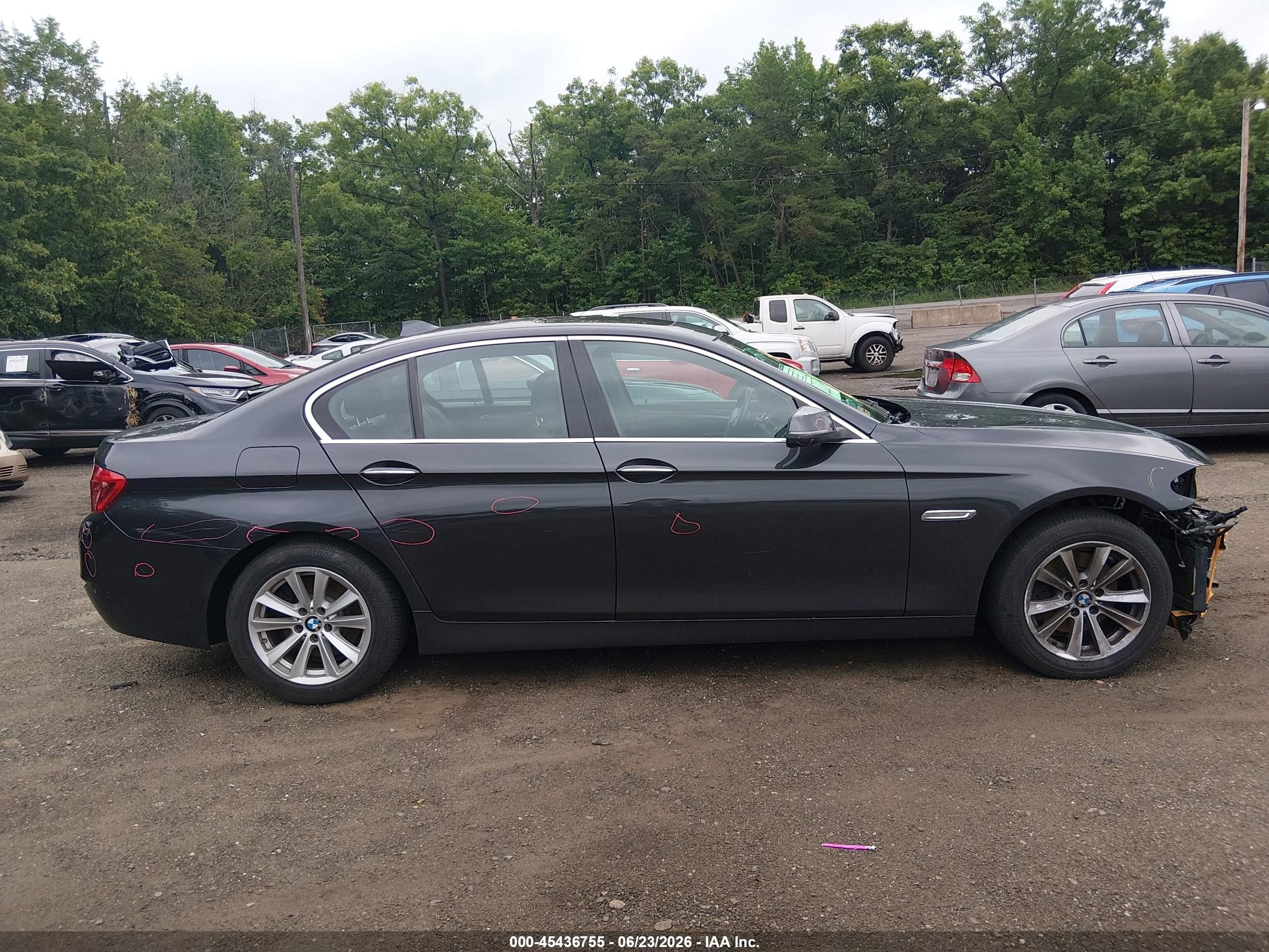 2014 Bmw 528i Xdrive Gray vin: WBA5A7C50ED619455