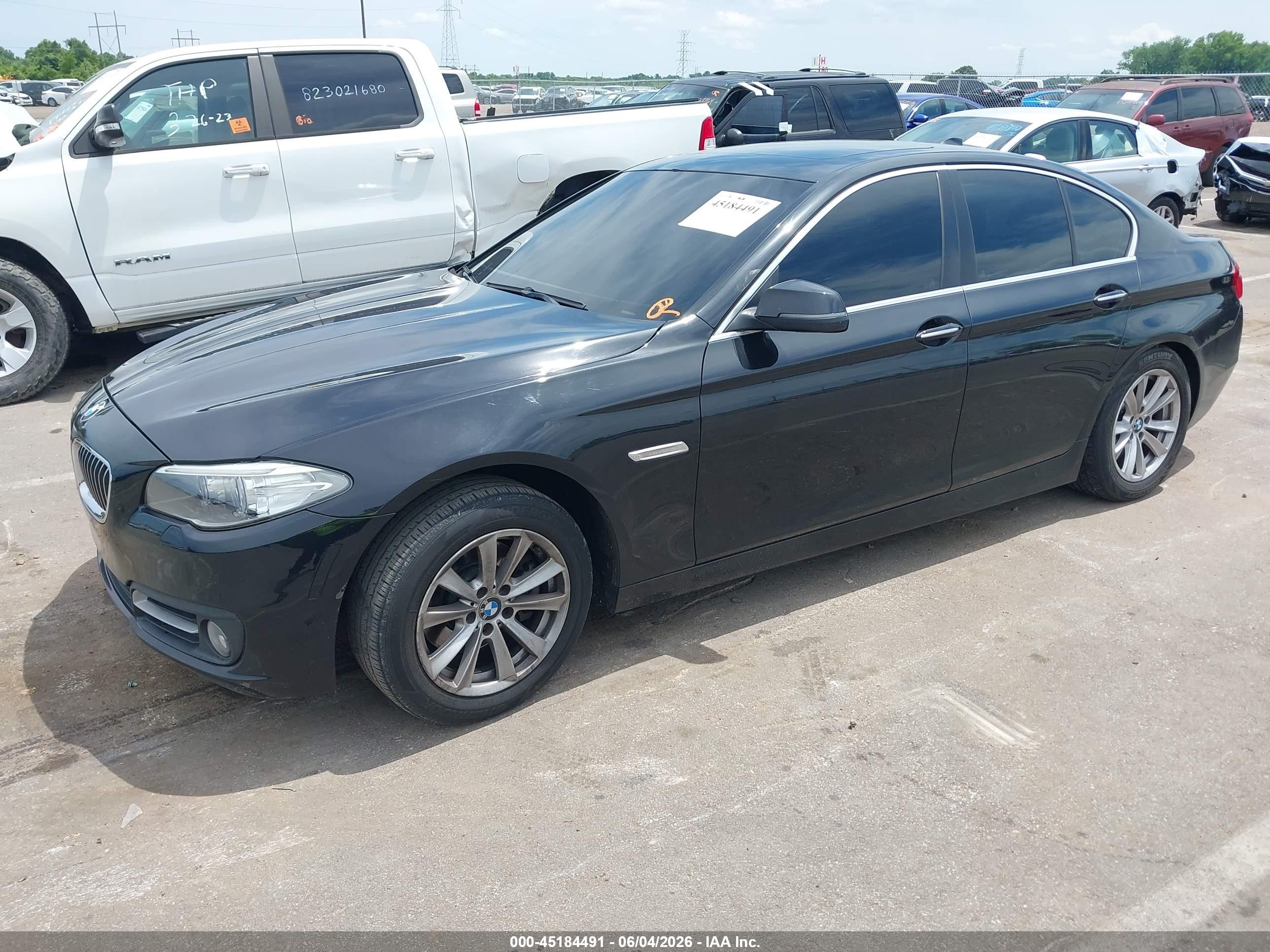 2015 Bmw 528i Xdrive Black vin: WBA5A7C50FD622101