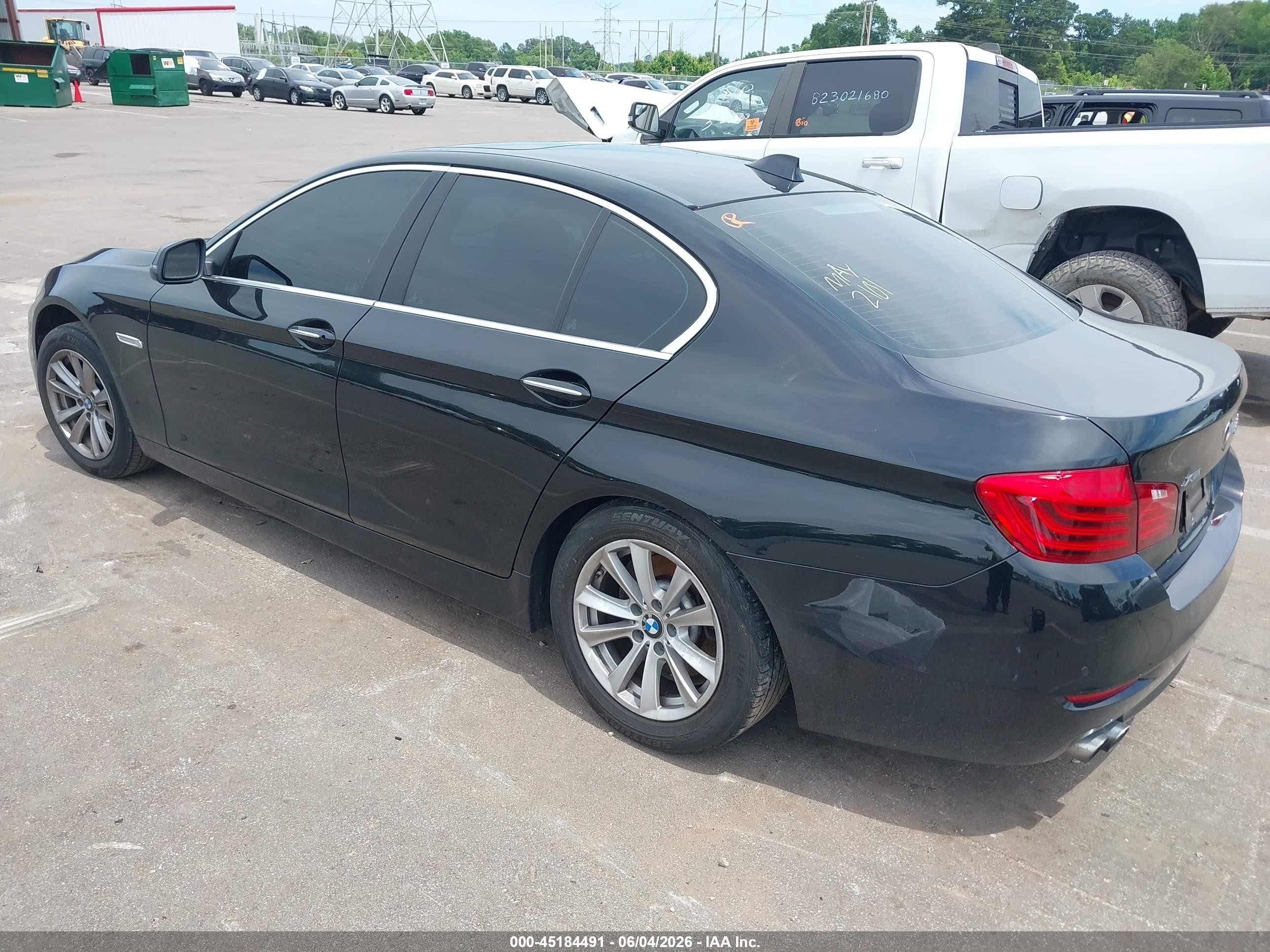 2015 Bmw 528i Xdrive Black vin: WBA5A7C50FD622101