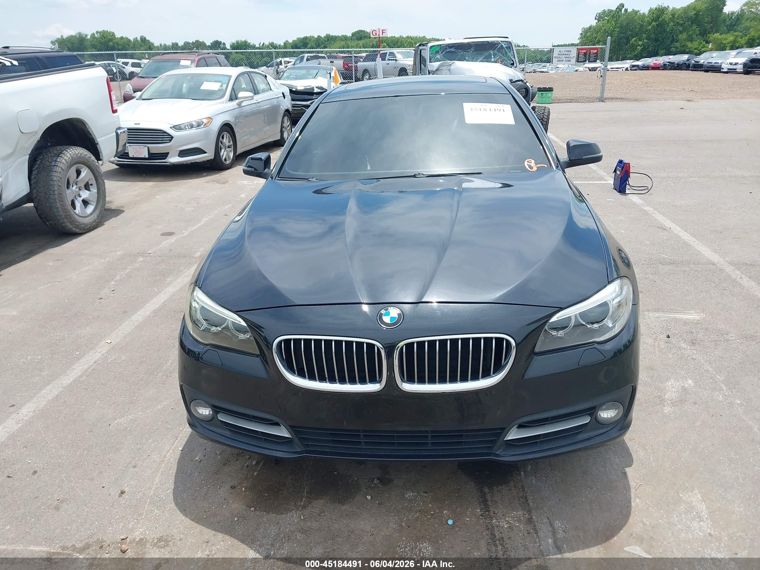 2015 Bmw 528i Xdrive Black vin: WBA5A7C50FD622101