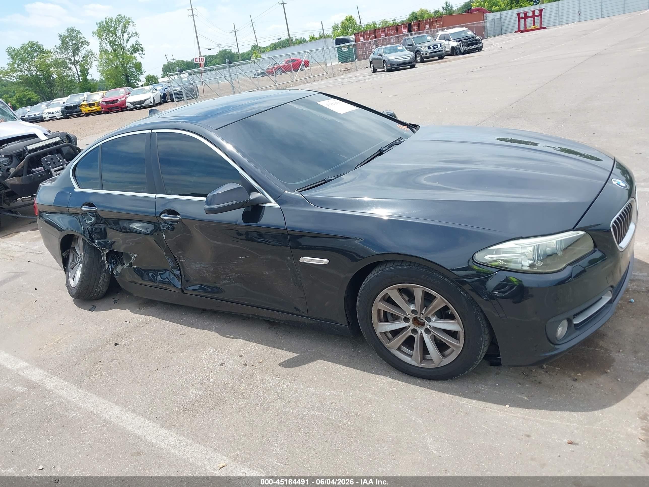 2015 Bmw 528i Xdrive Black vin: WBA5A7C50FD622101