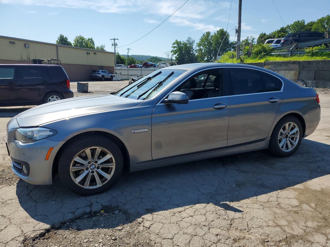 2015 Bmw 528 Xi Gray vin: WBA5A7C50FD625256