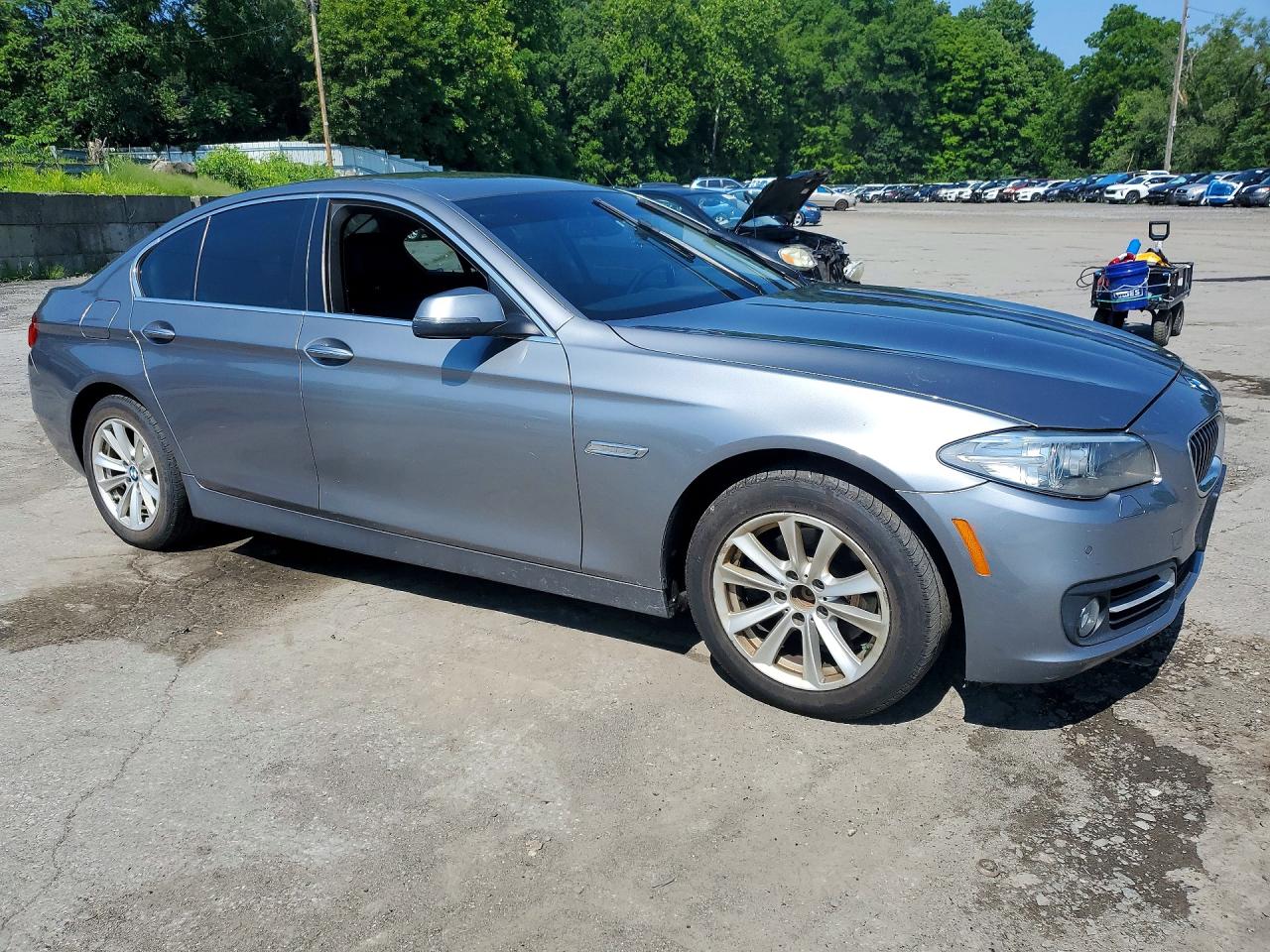 2015 Bmw 528 Xi Gray vin: WBA5A7C50FD625256