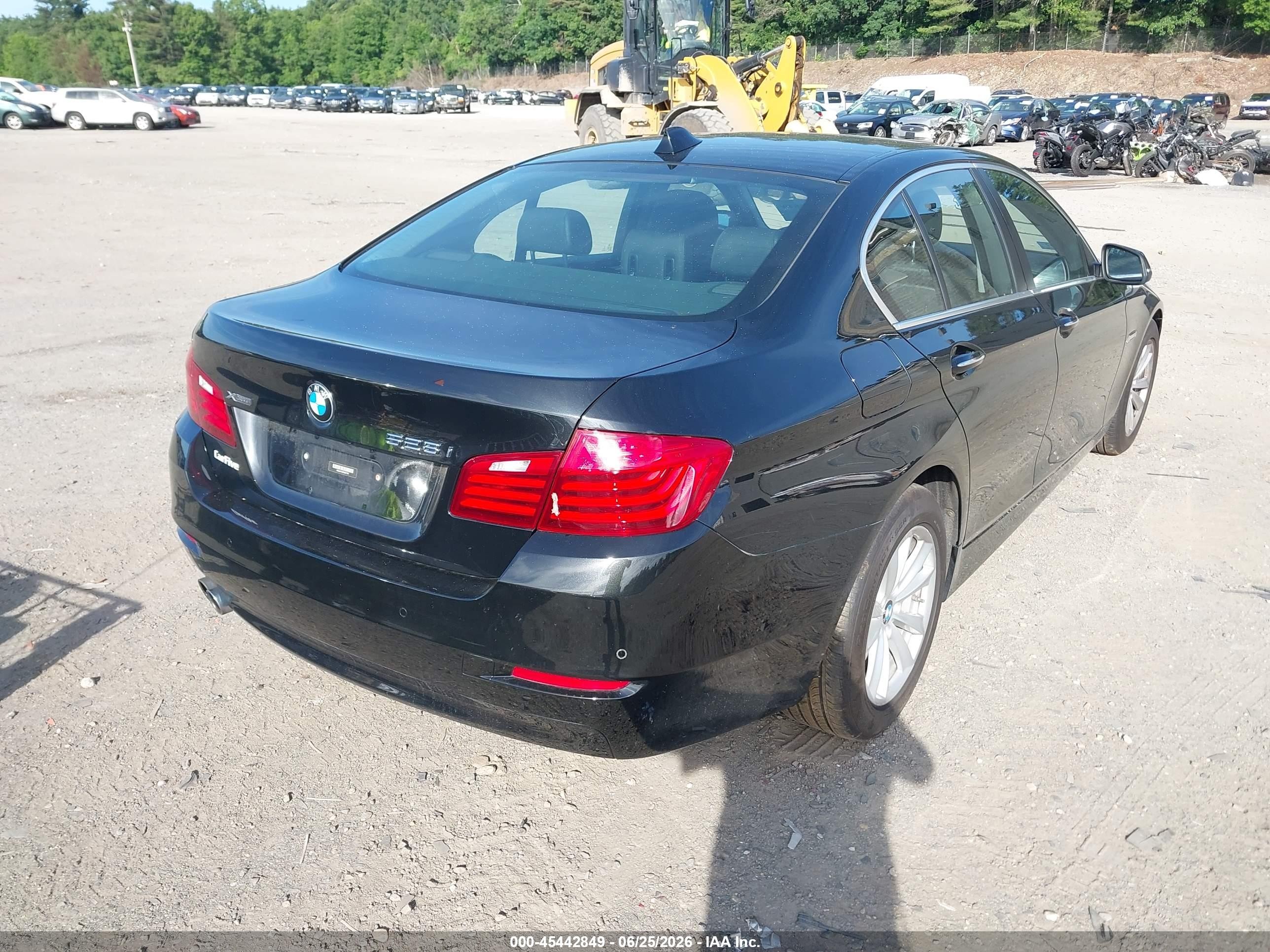 2015 Bmw 528i Xdrive Black vin: WBA5A7C50FD627704