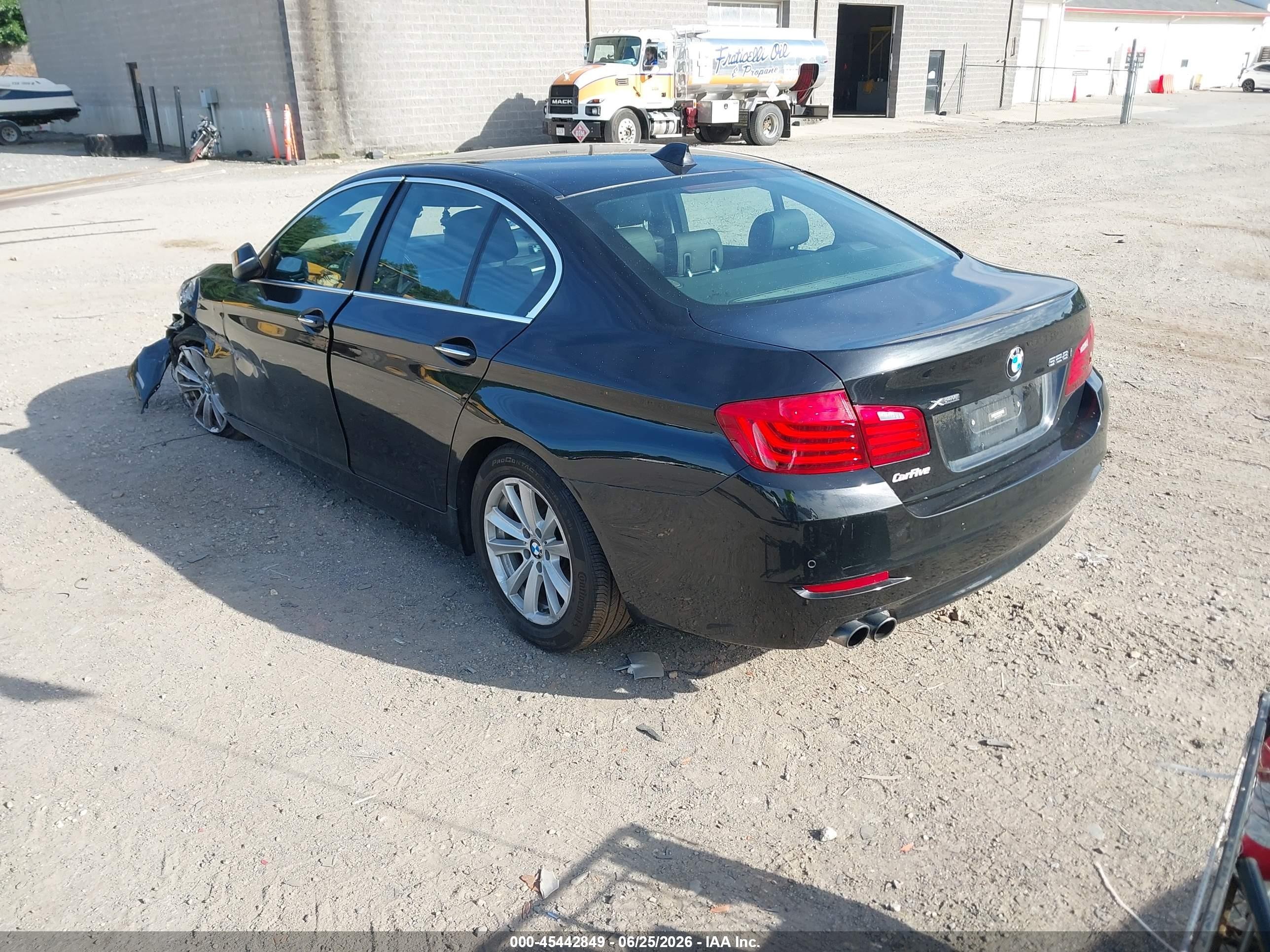 2015 Bmw 528i Xdrive Black vin: WBA5A7C50FD627704
