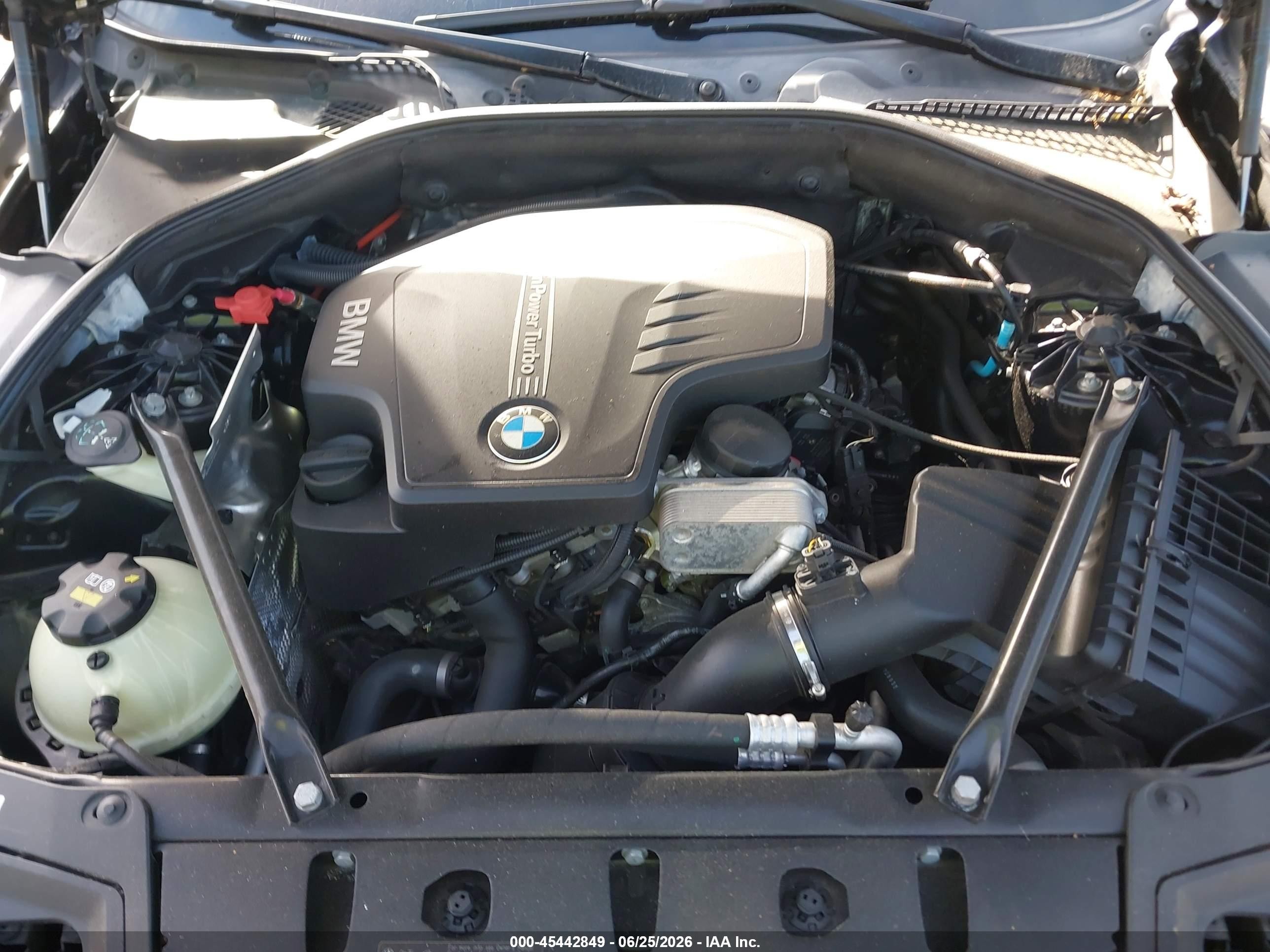 2015 Bmw 528i Xdrive Black vin: WBA5A7C50FD627704