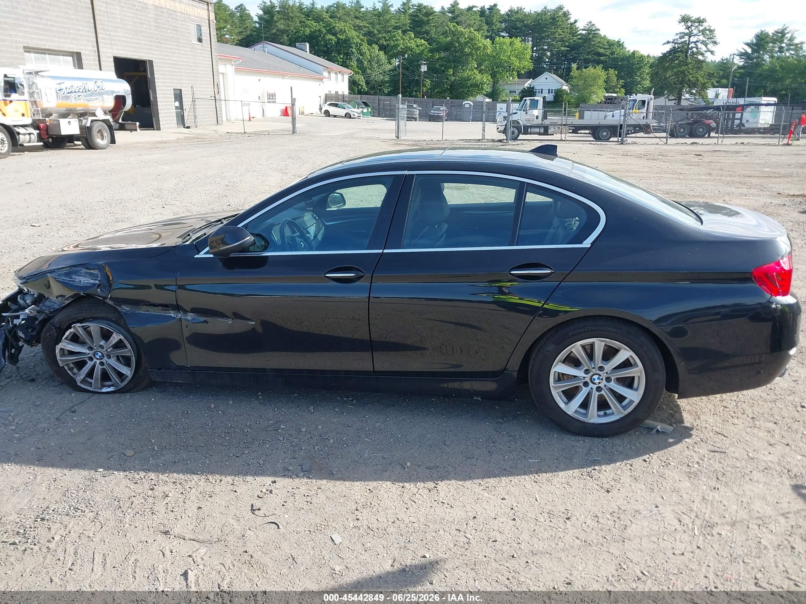2015 Bmw 528i Xdrive Black vin: WBA5A7C50FD627704