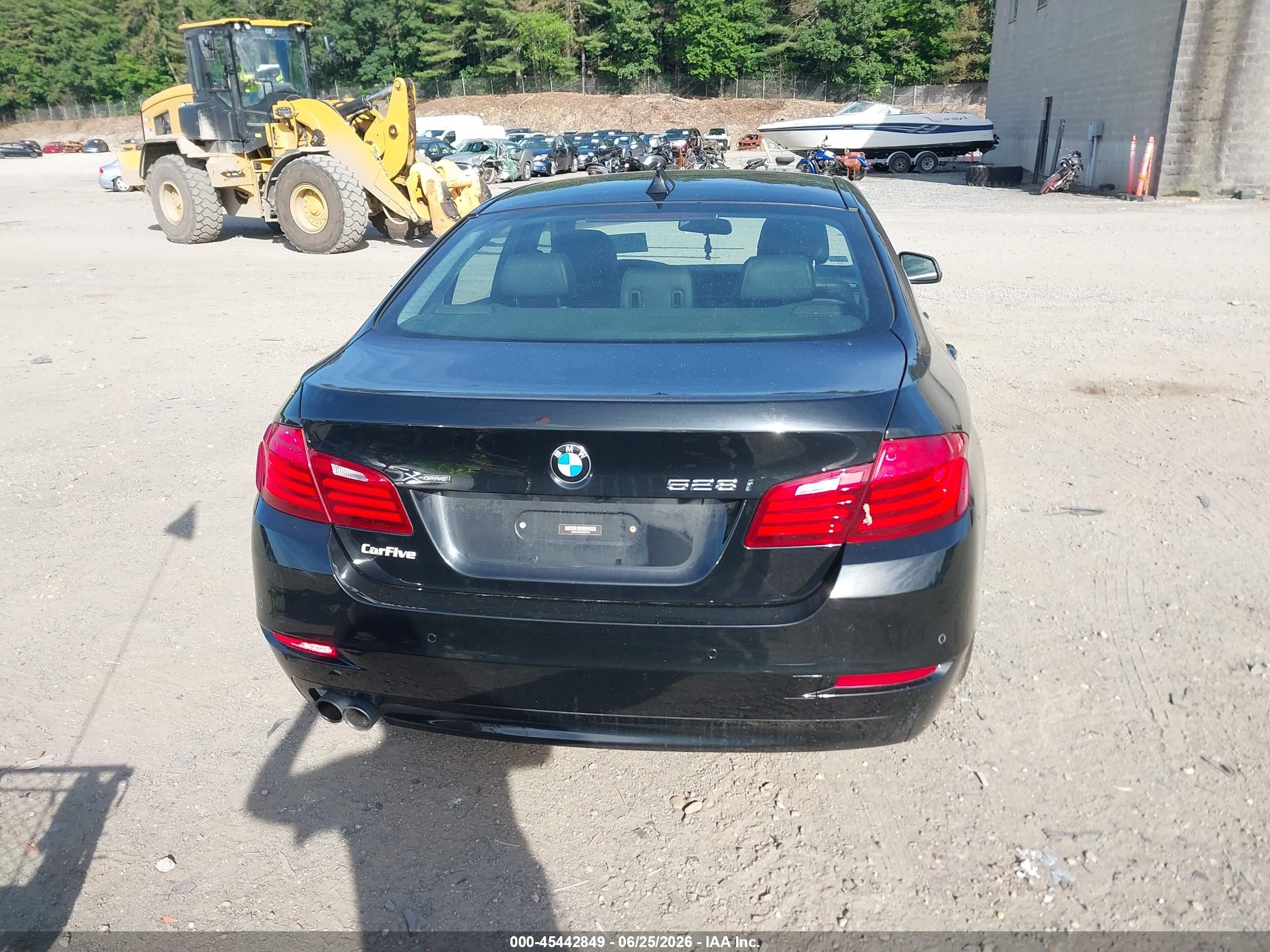 2015 Bmw 528i Xdrive Black vin: WBA5A7C50FD627704
