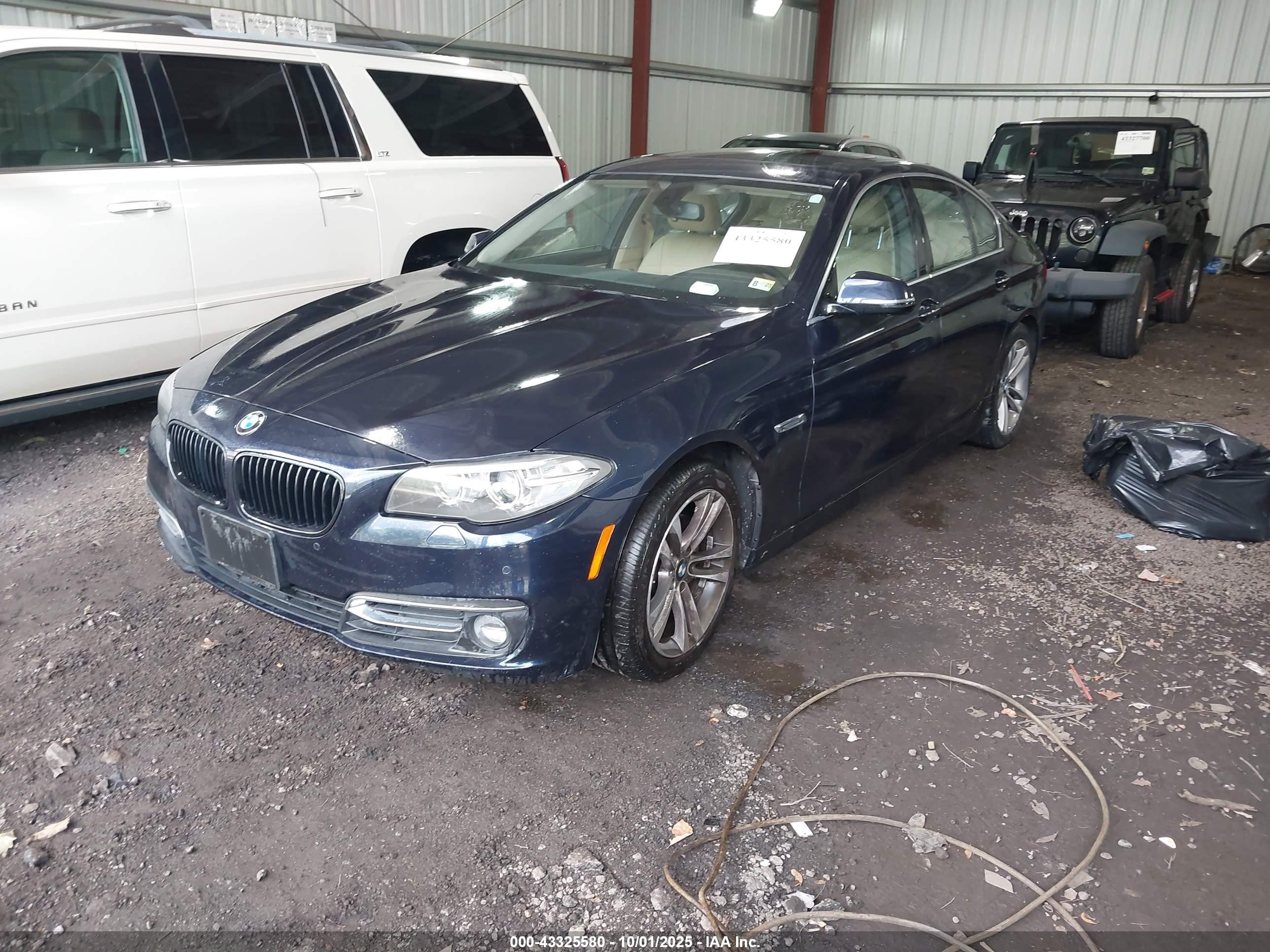 2014 Bmw 528i Xdrive Blue vin: WBA5A7C51ED615320