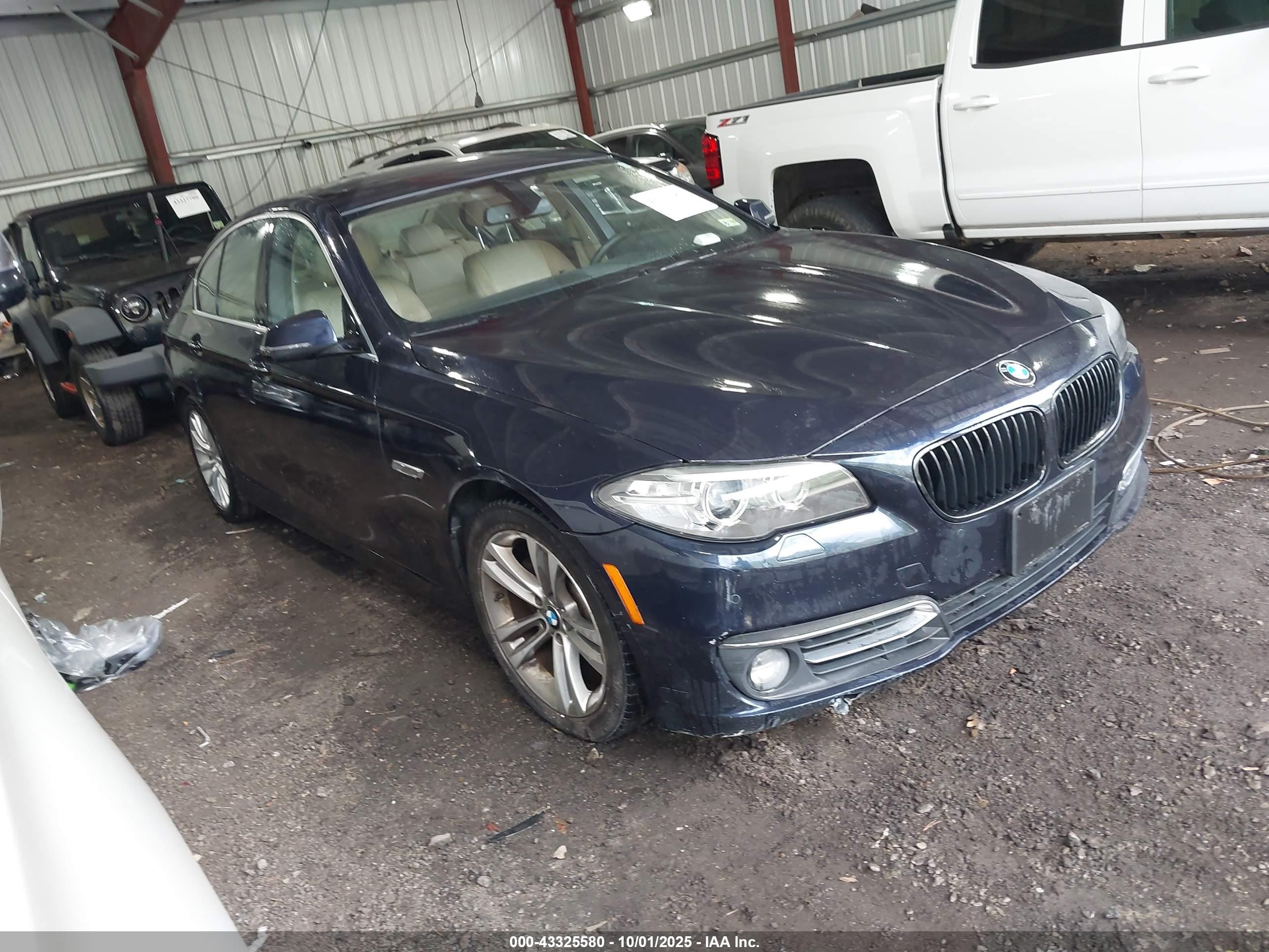 2014 Bmw 528i Xdrive Blue vin: WBA5A7C51ED615320