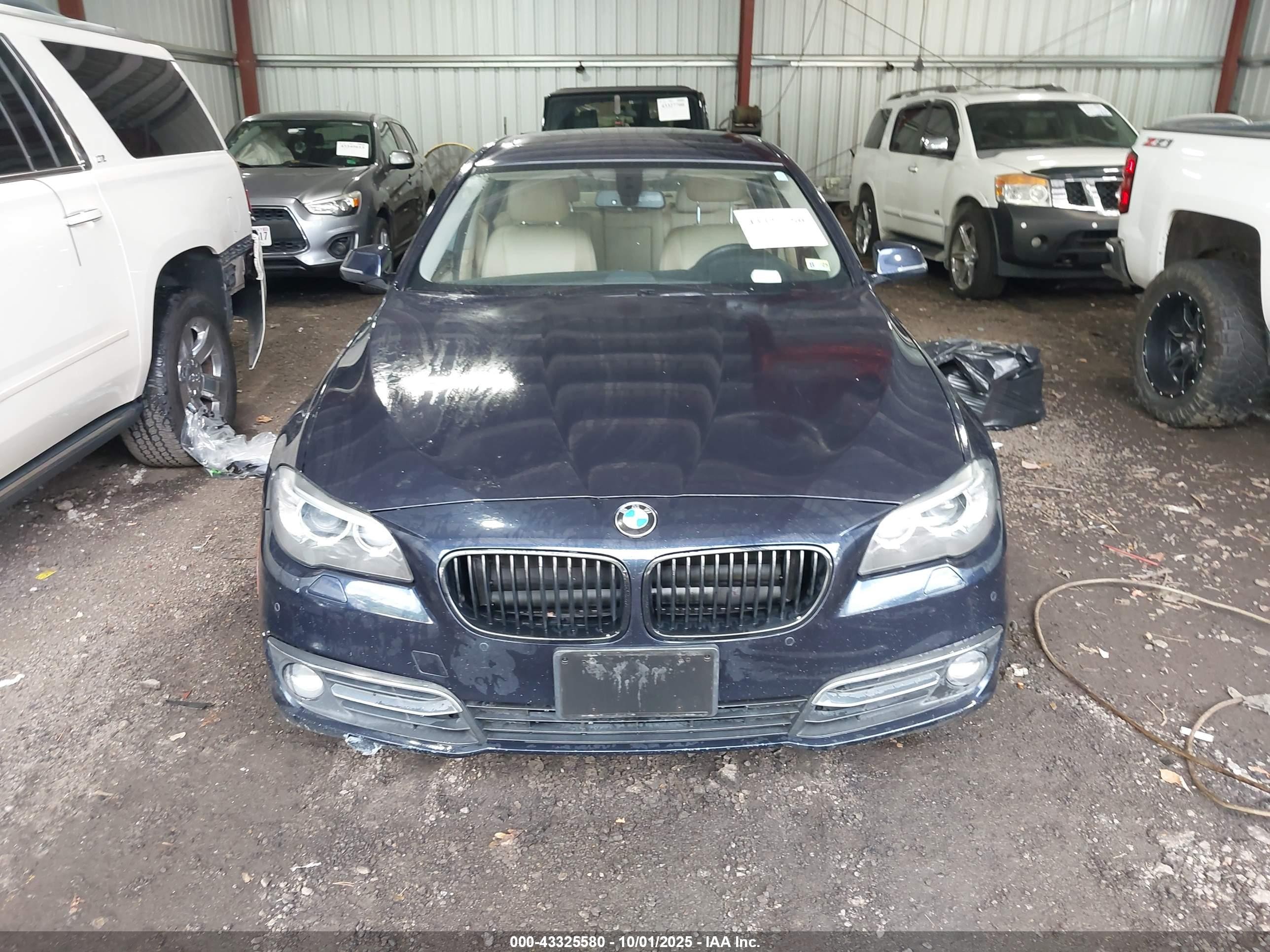 2014 Bmw 528i Xdrive Blue vin: WBA5A7C51ED615320