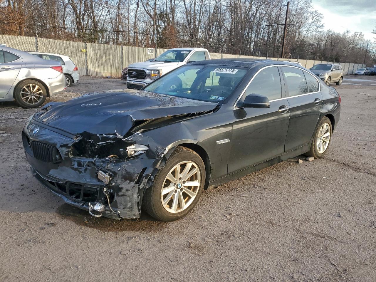 2015 Bmw 528 Xi Черный vin: WBA5A7C51FD623046