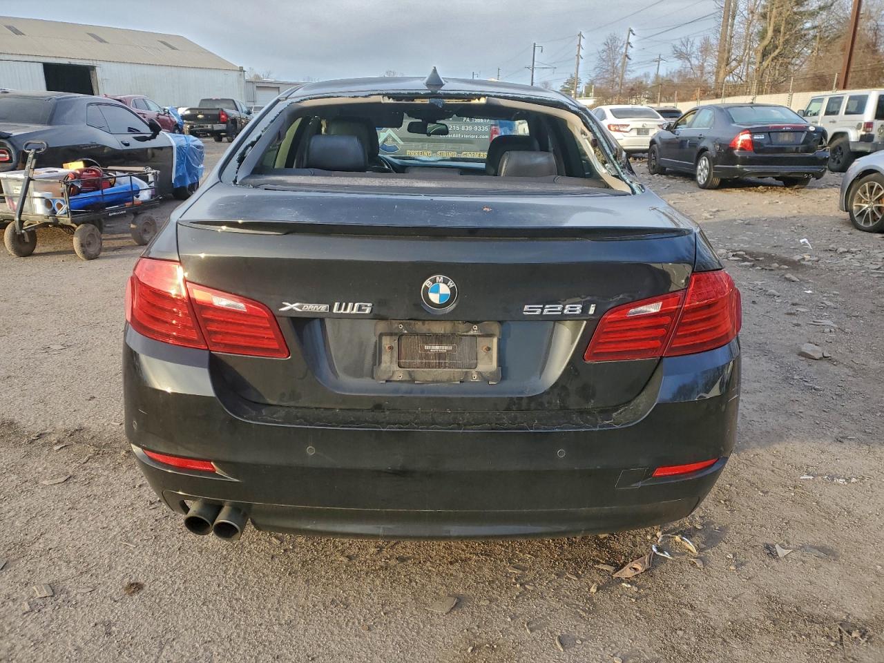 2015 Bmw 528 Xi Black vin: WBA5A7C51FD623046