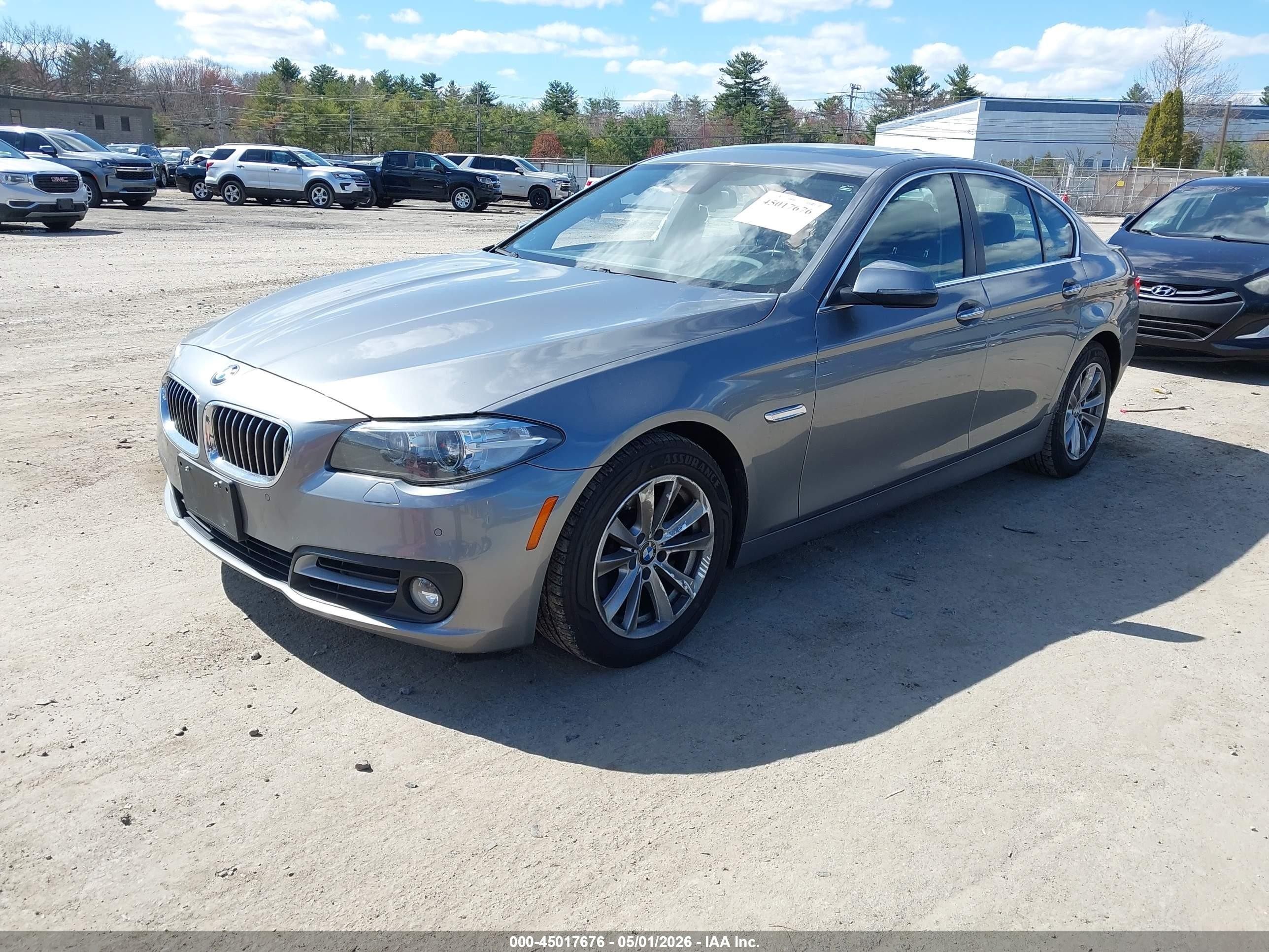2015 Bmw 528i Xdrive Gray vin: WBA5A7C51FD624407