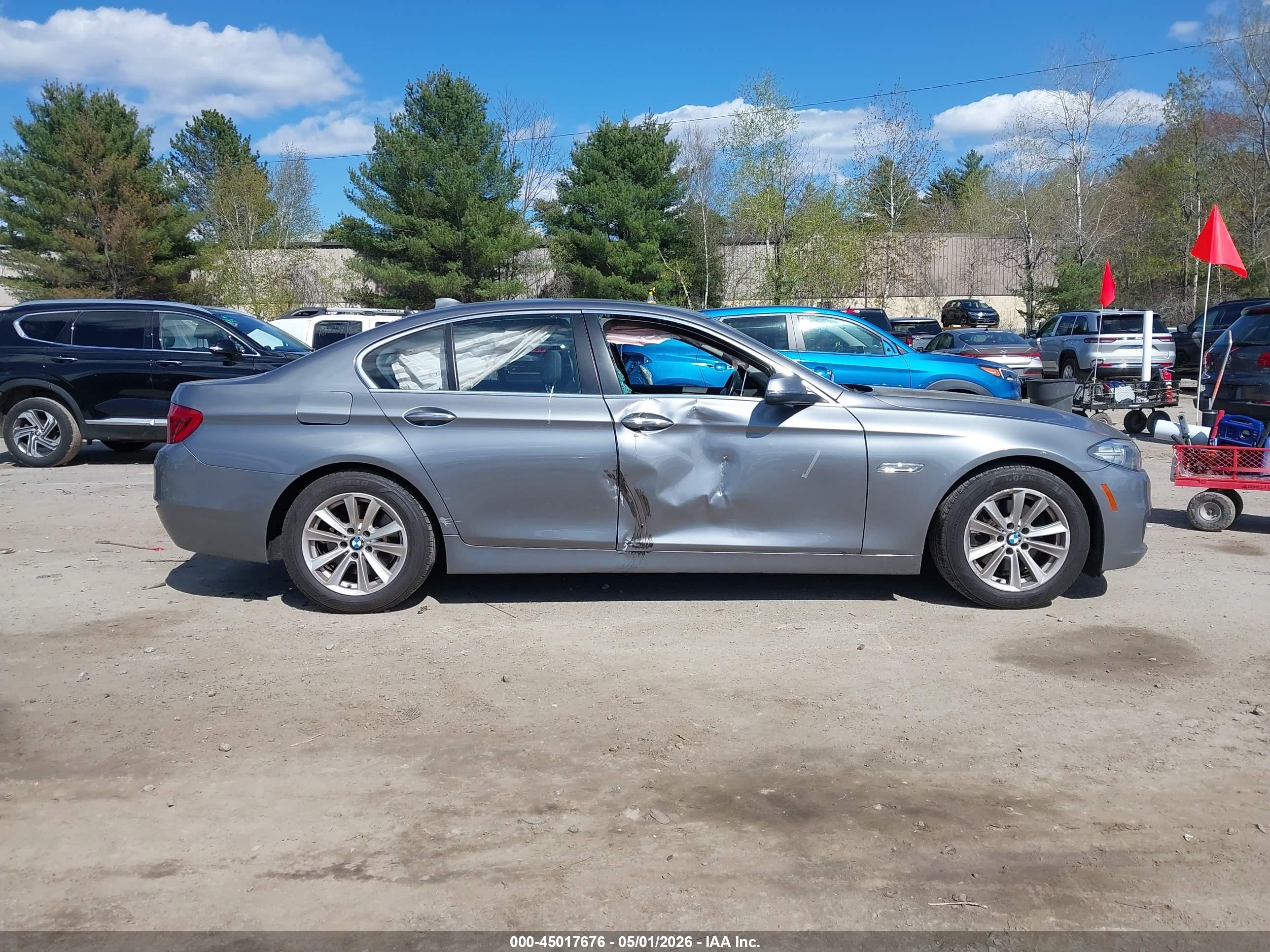 2015 Bmw 528i Xdrive Gray vin: WBA5A7C51FD624407