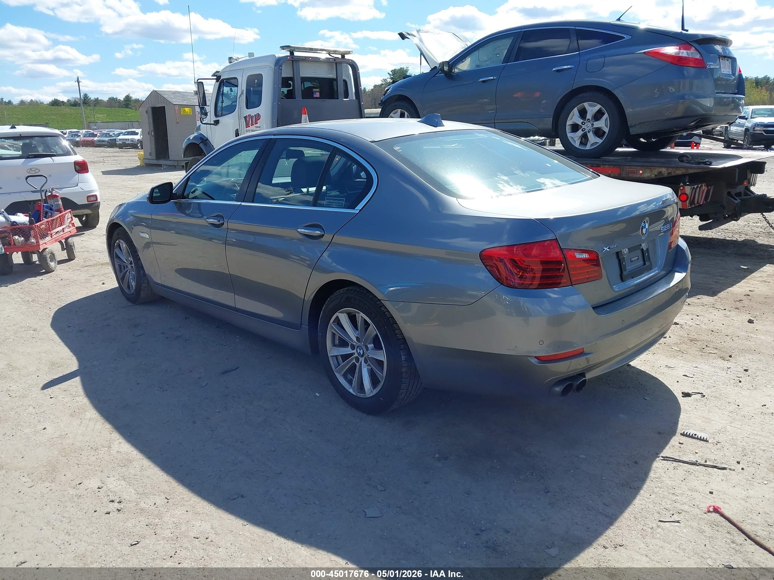 2015 Bmw 528i Xdrive Gray vin: WBA5A7C51FD624407