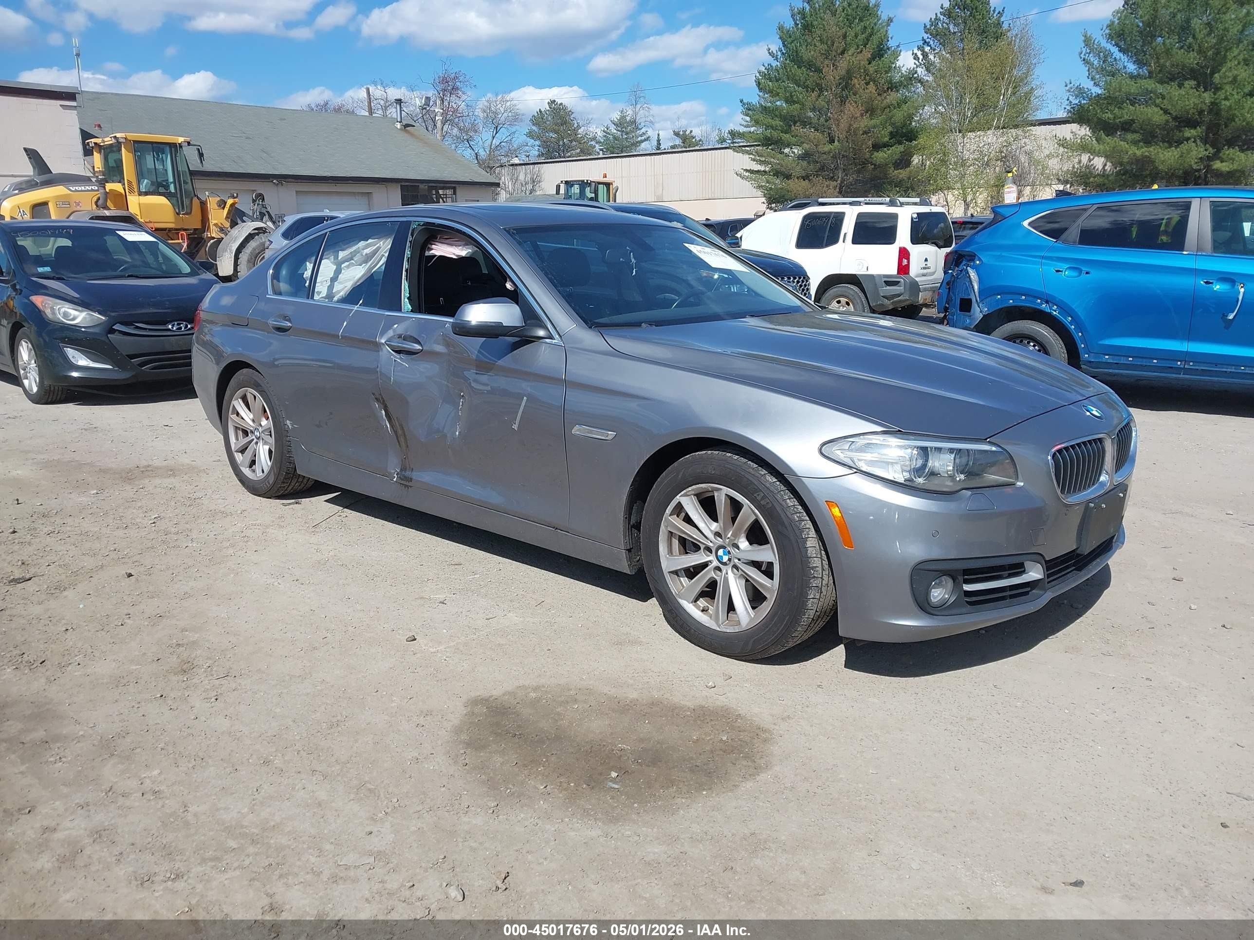 2015 Bmw 528i Xdrive Gray vin: WBA5A7C51FD624407