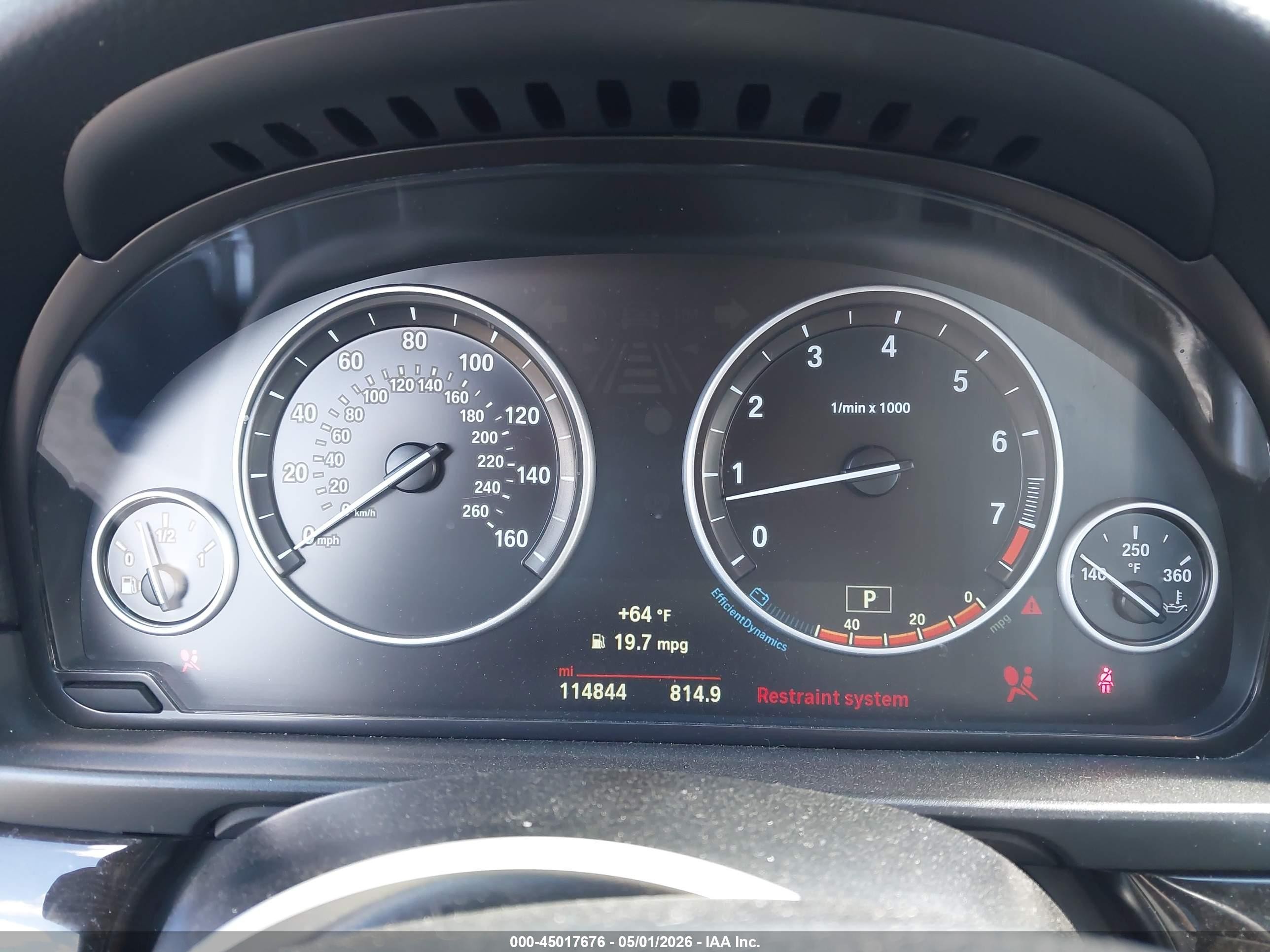 2015 Bmw 528i Xdrive Gray vin: WBA5A7C51FD624407