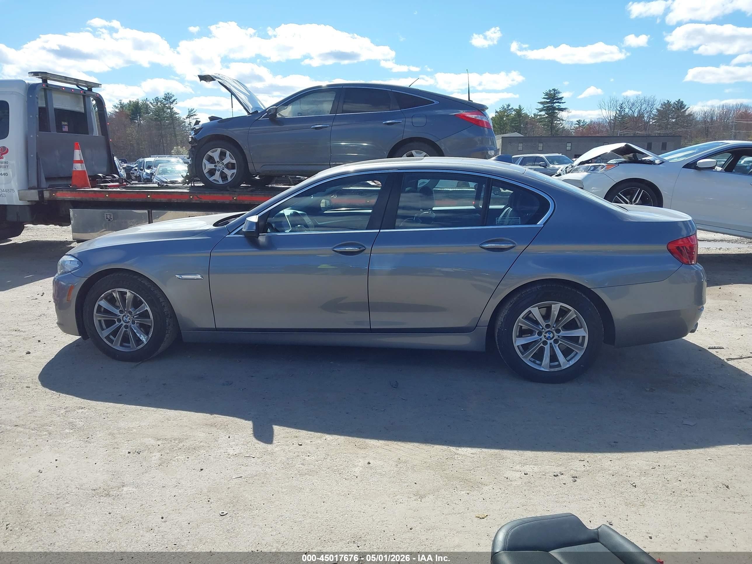 2015 Bmw 528i Xdrive Gray vin: WBA5A7C51FD624407