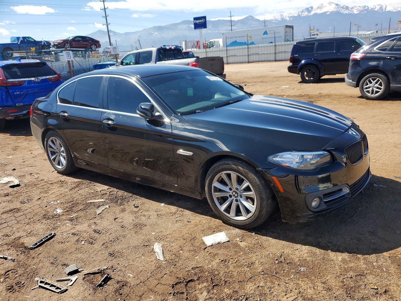 2015 Bmw 528 Xi Black vin: WBA5A7C51FD627677