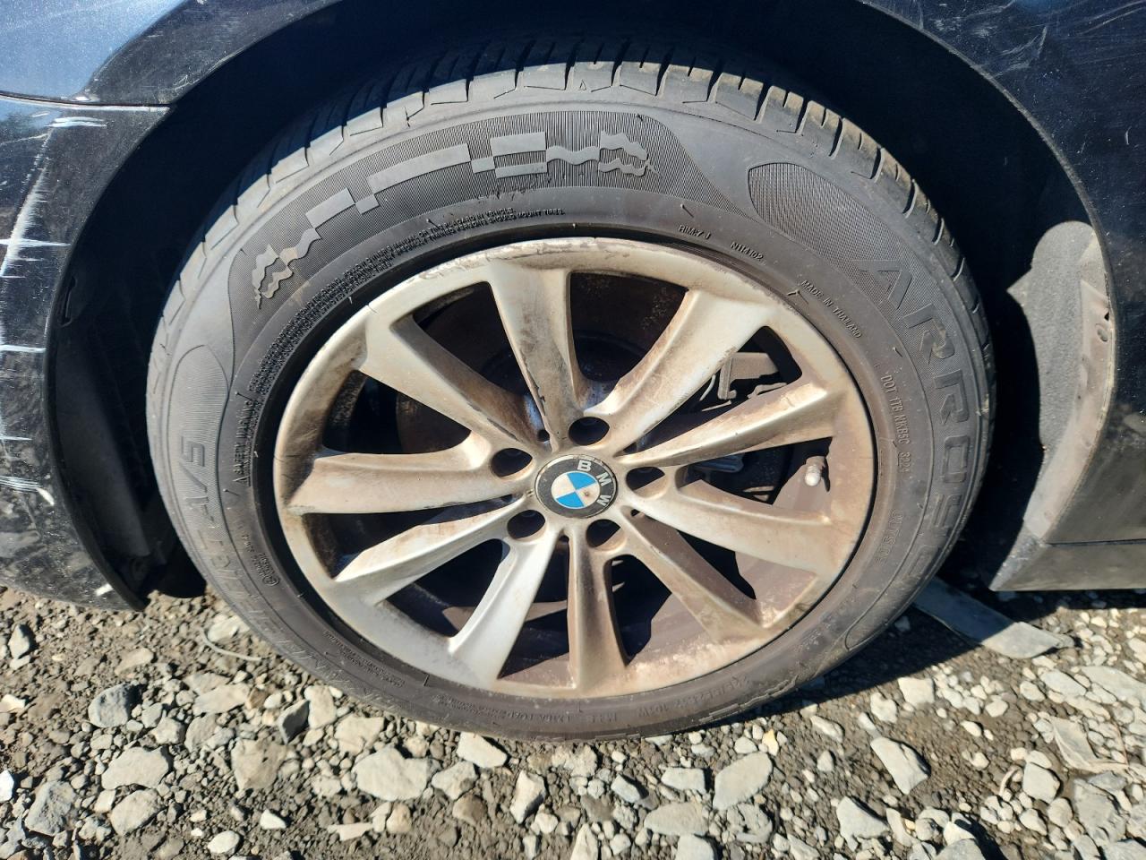 2015 Bmw 528 Xi Black vin: WBA5A7C51FD628148 Damage: Left Front Wheel, Curb Rash, 11 To 12 Inches