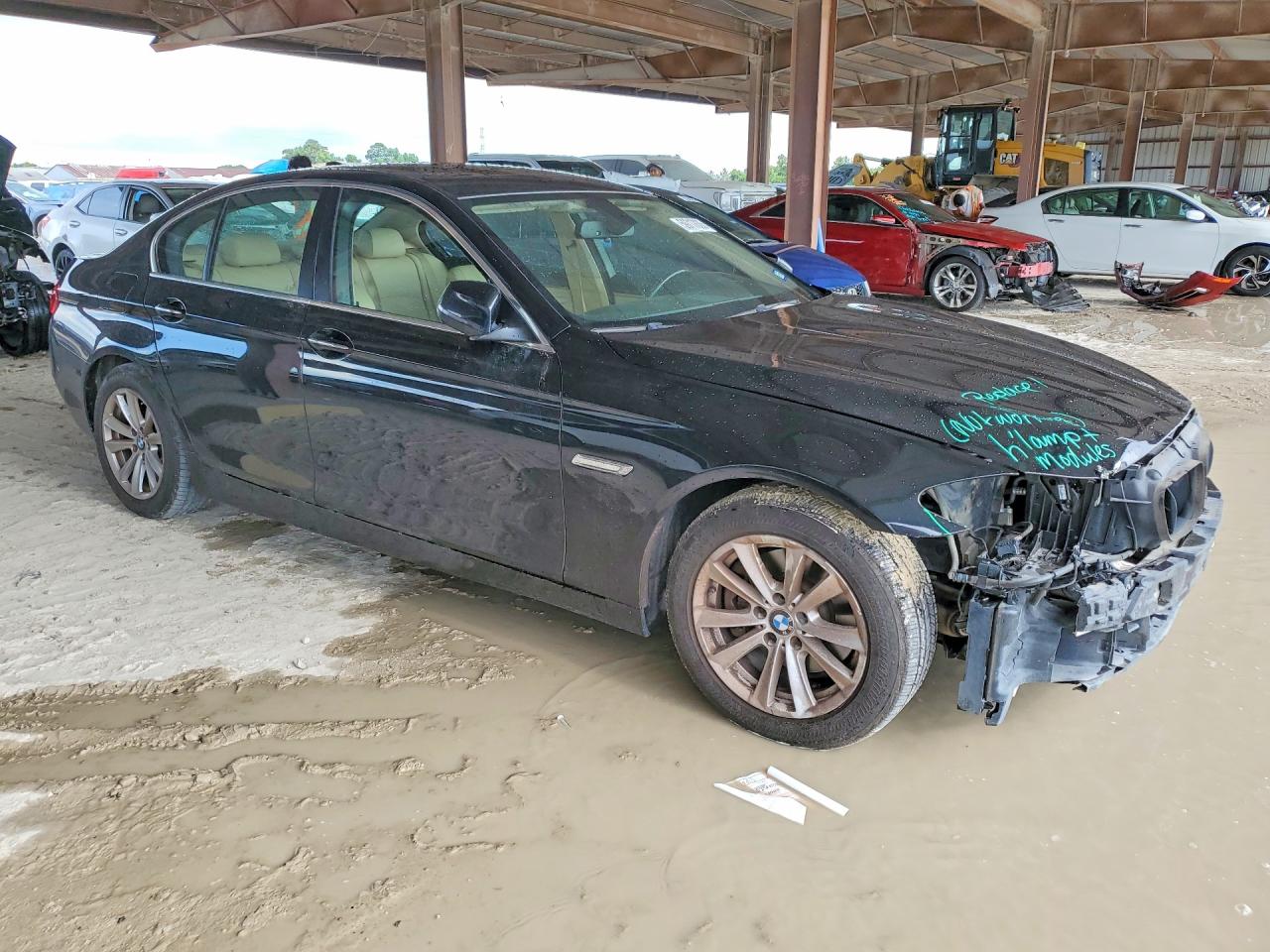 2015 Bmw 528 Xi Черный vin: WBA5A7C51FG143054