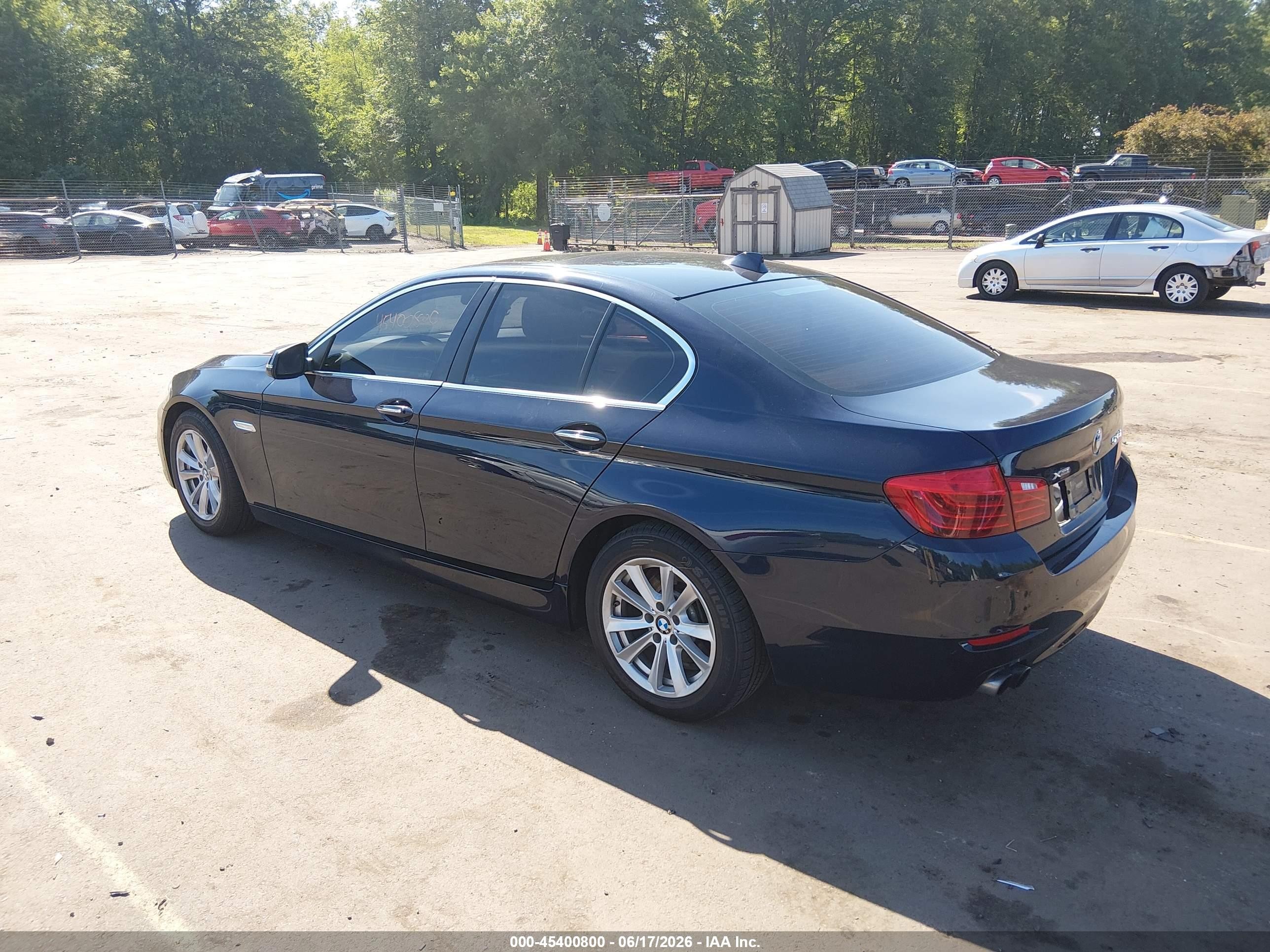 2015 Bmw 528i Xdrive Black vin: WBA5A7C51FG143765